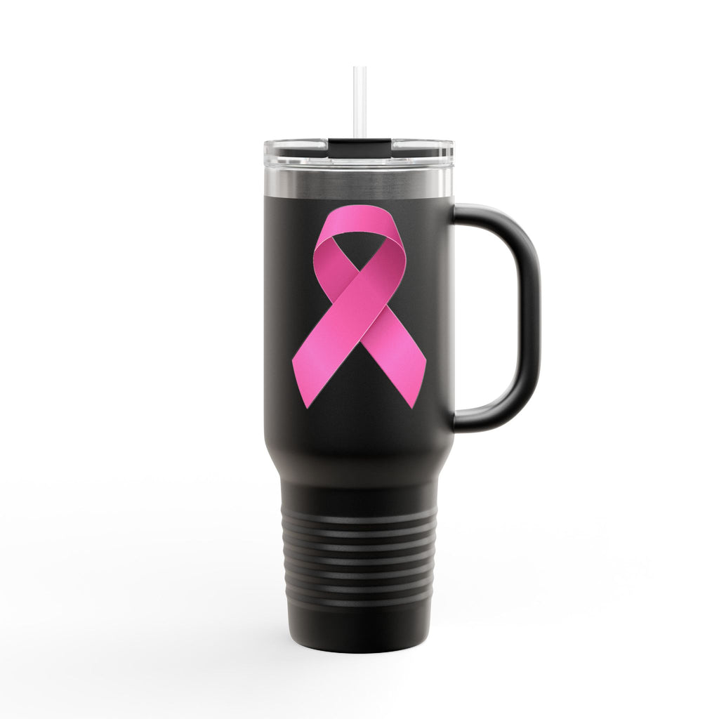Pink Ribbon Insulated Travel Mug, 40oz