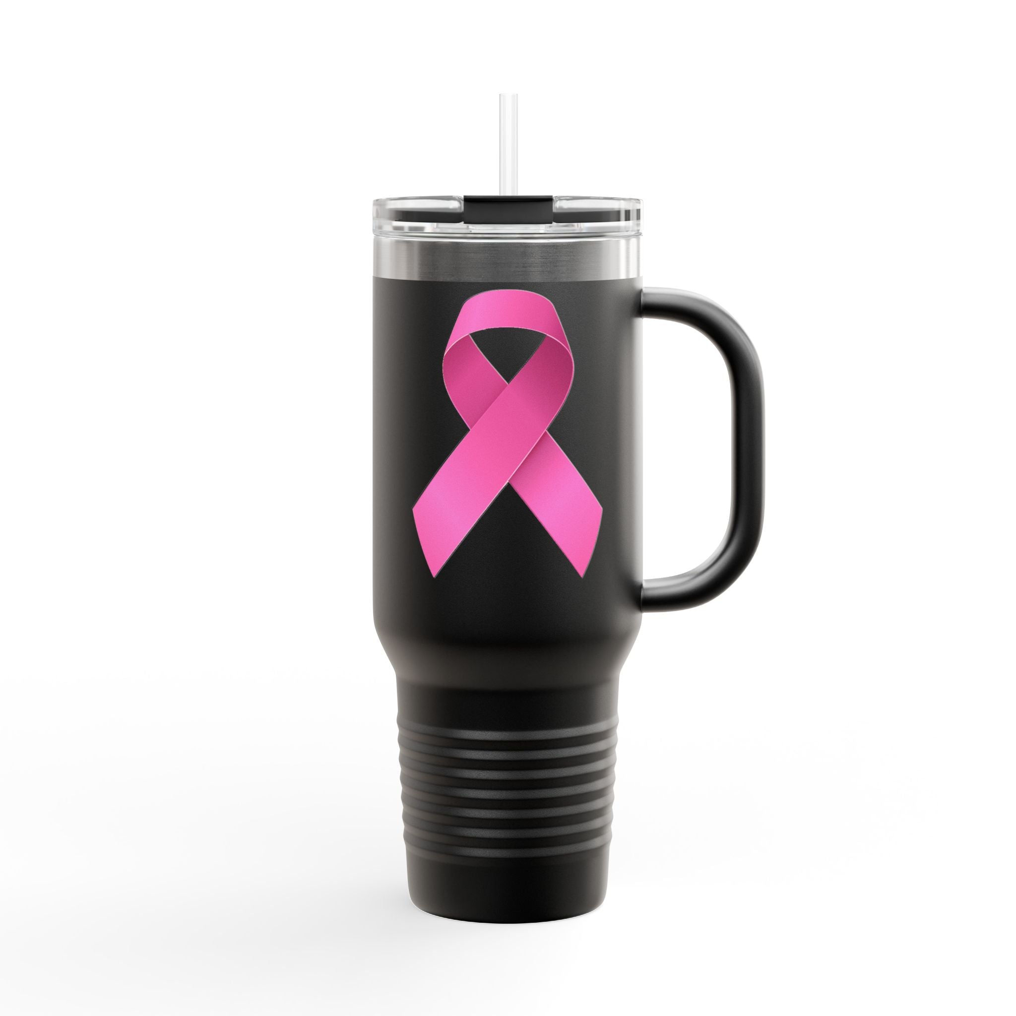 Pink Ribbon Insulated Travel Mug, 40oz