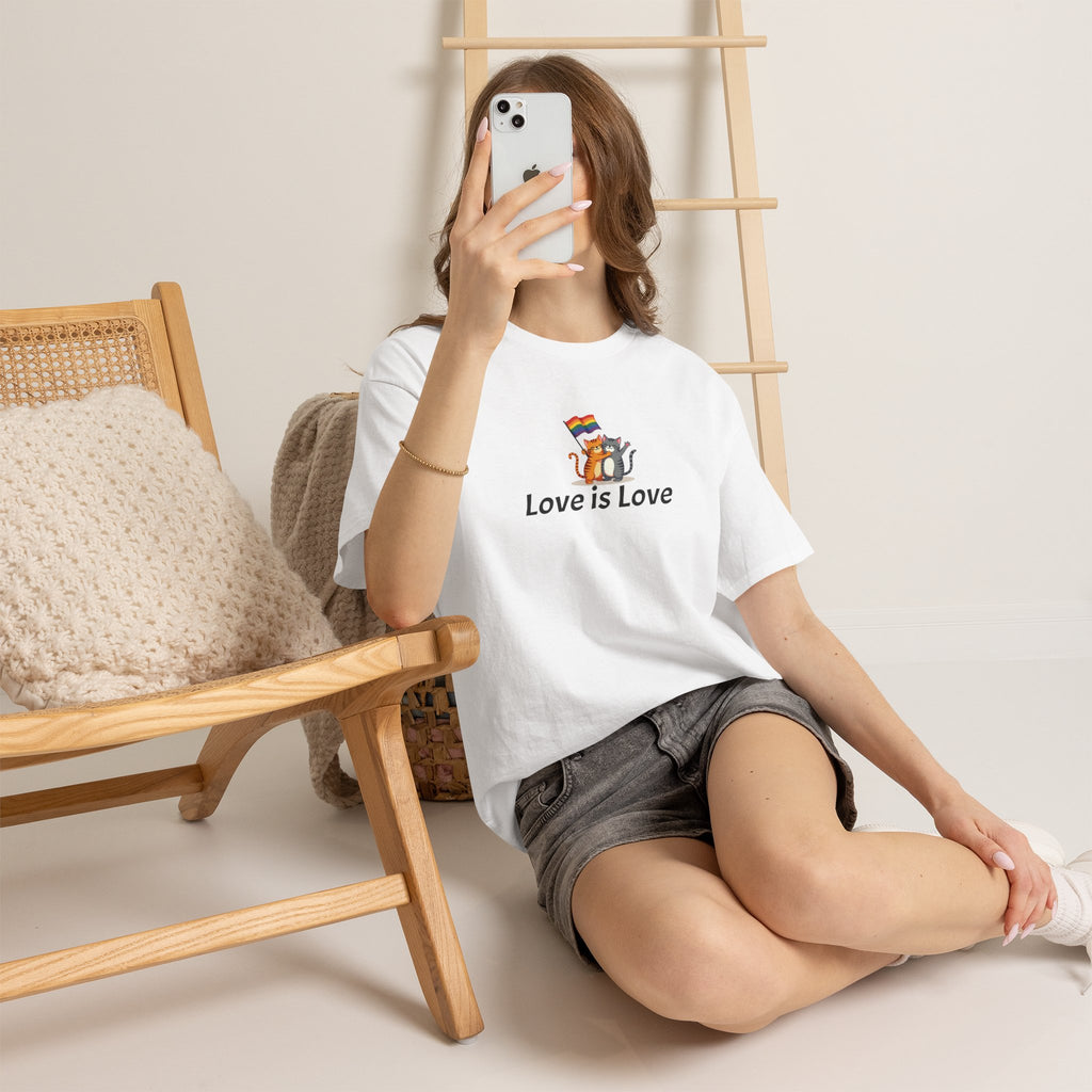 Kitty Love is Love Heavy Cotton Tee