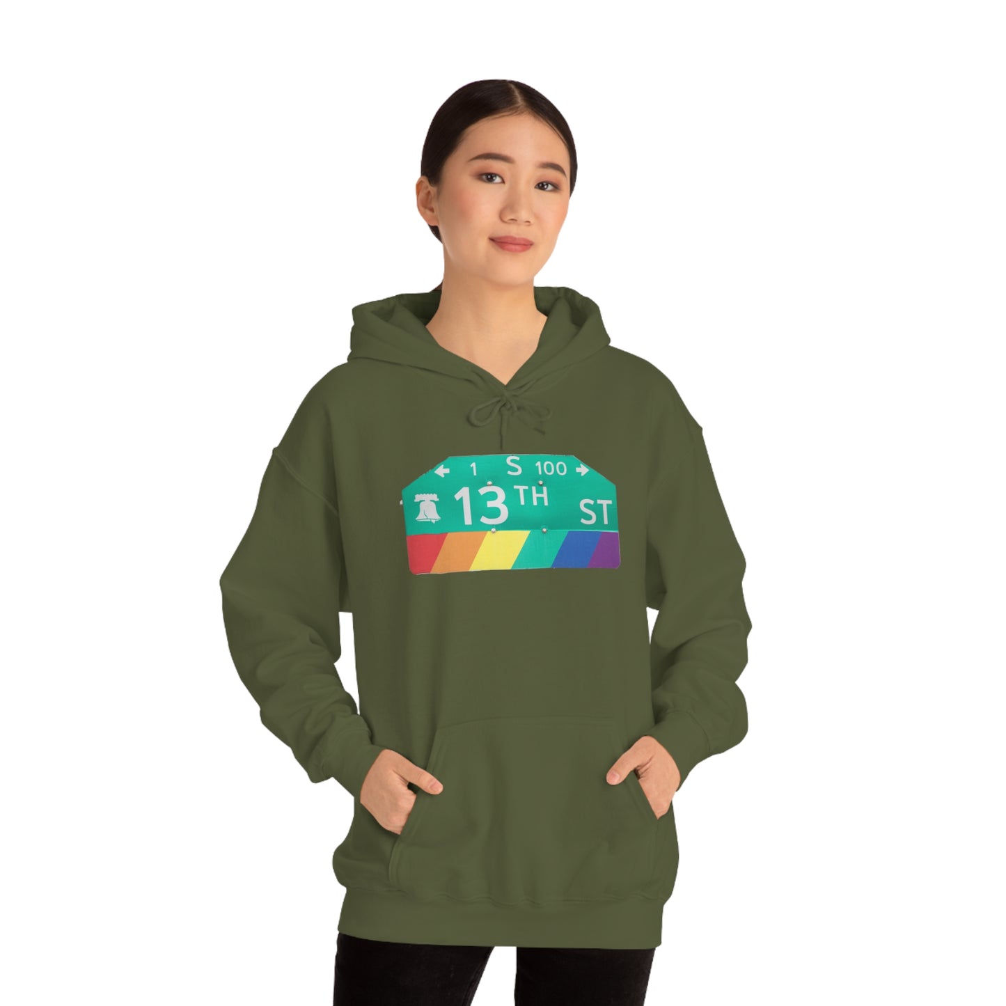 Philly Gayborhood Street Sign Hoodie