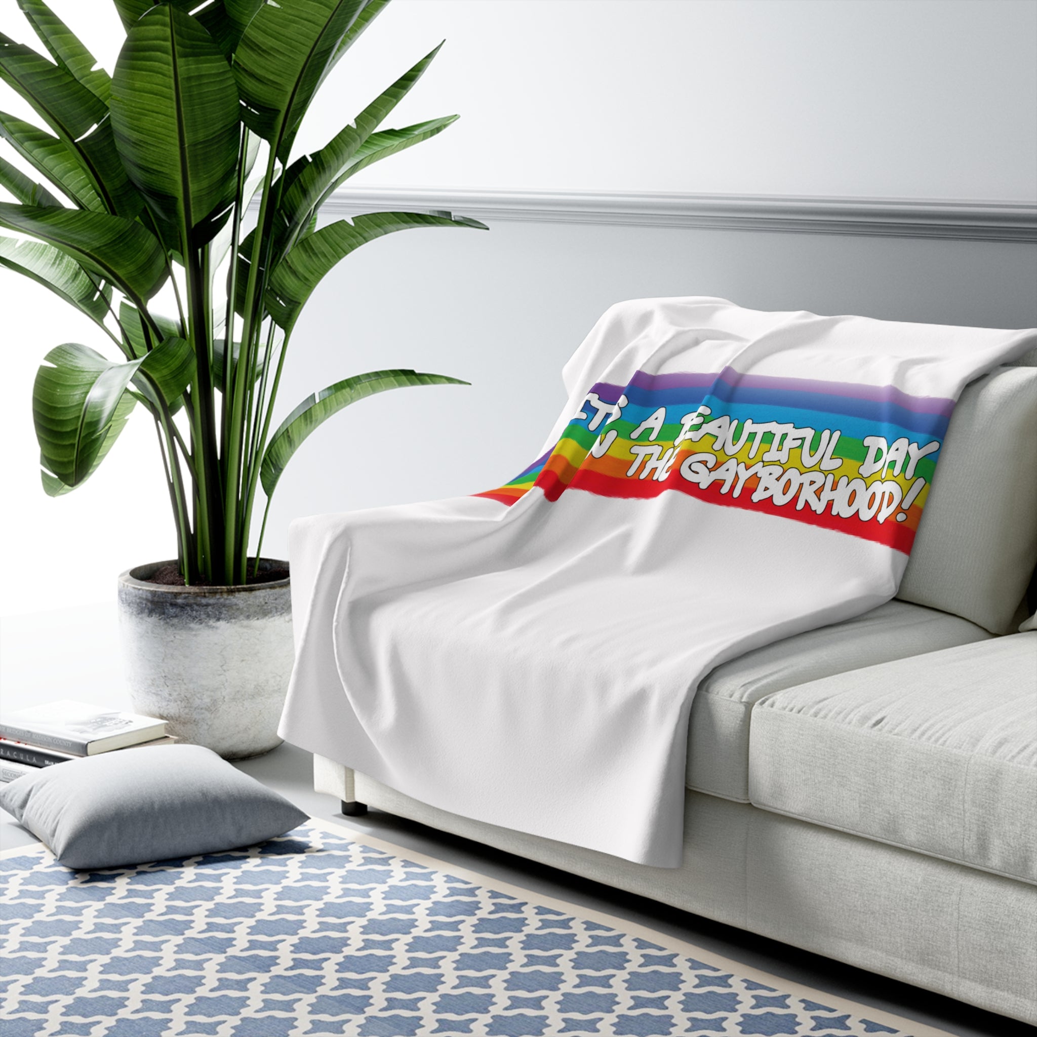 Beautiful Day Sherpa Fleece Blanket