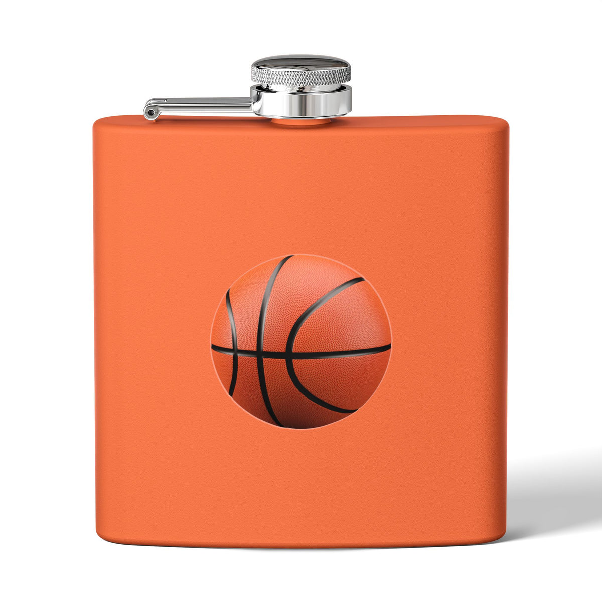 Basketball Stainless Steel Flask, 6oz