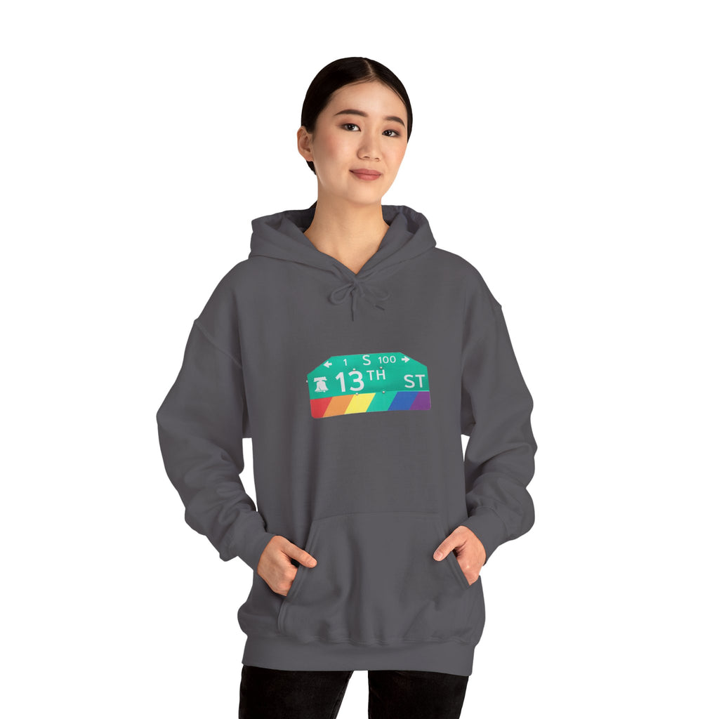 Philly Gayborhood Street Sign  Hoodie