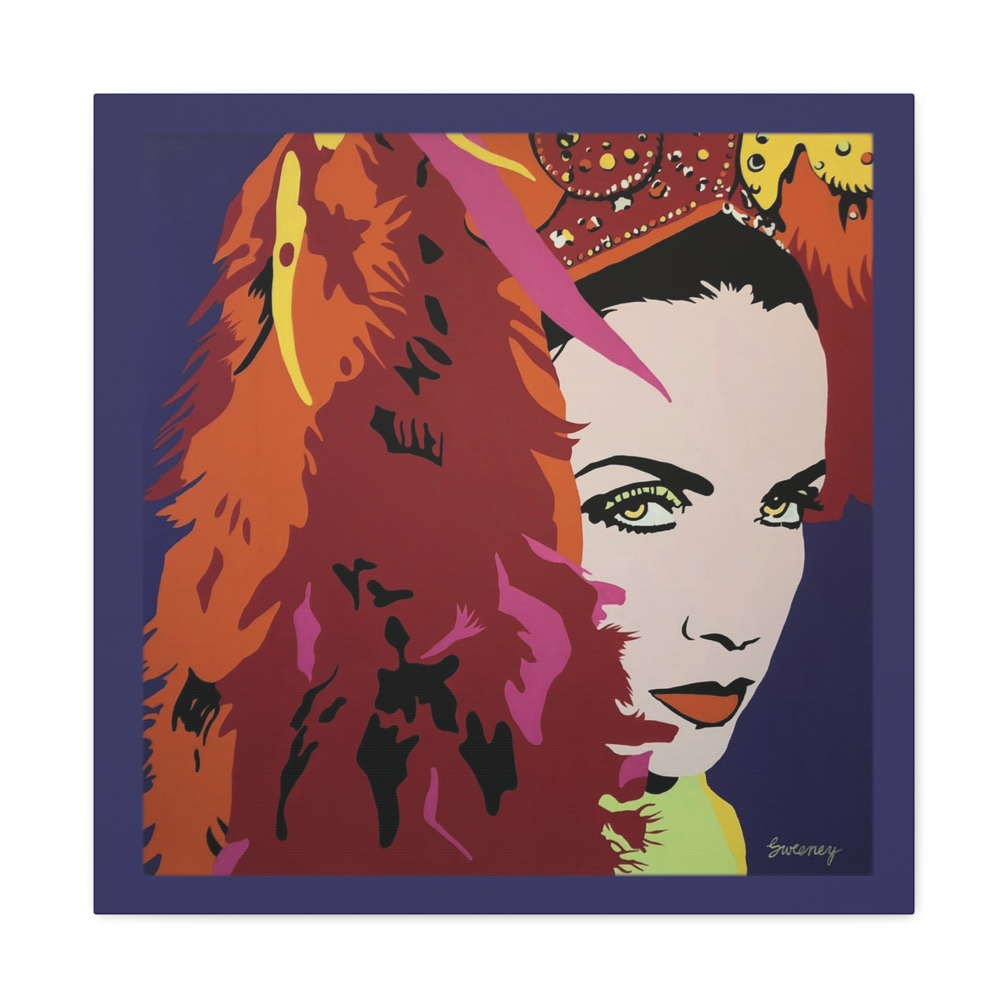 Sisters Nightclub Philly Artwork Annie Lennox Matte Canvas