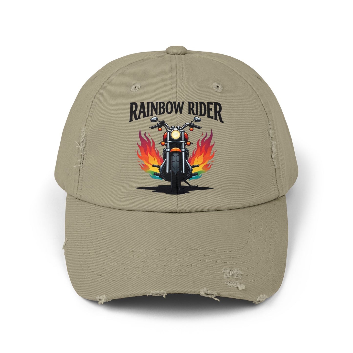 Rainbow Rider Distressed Design