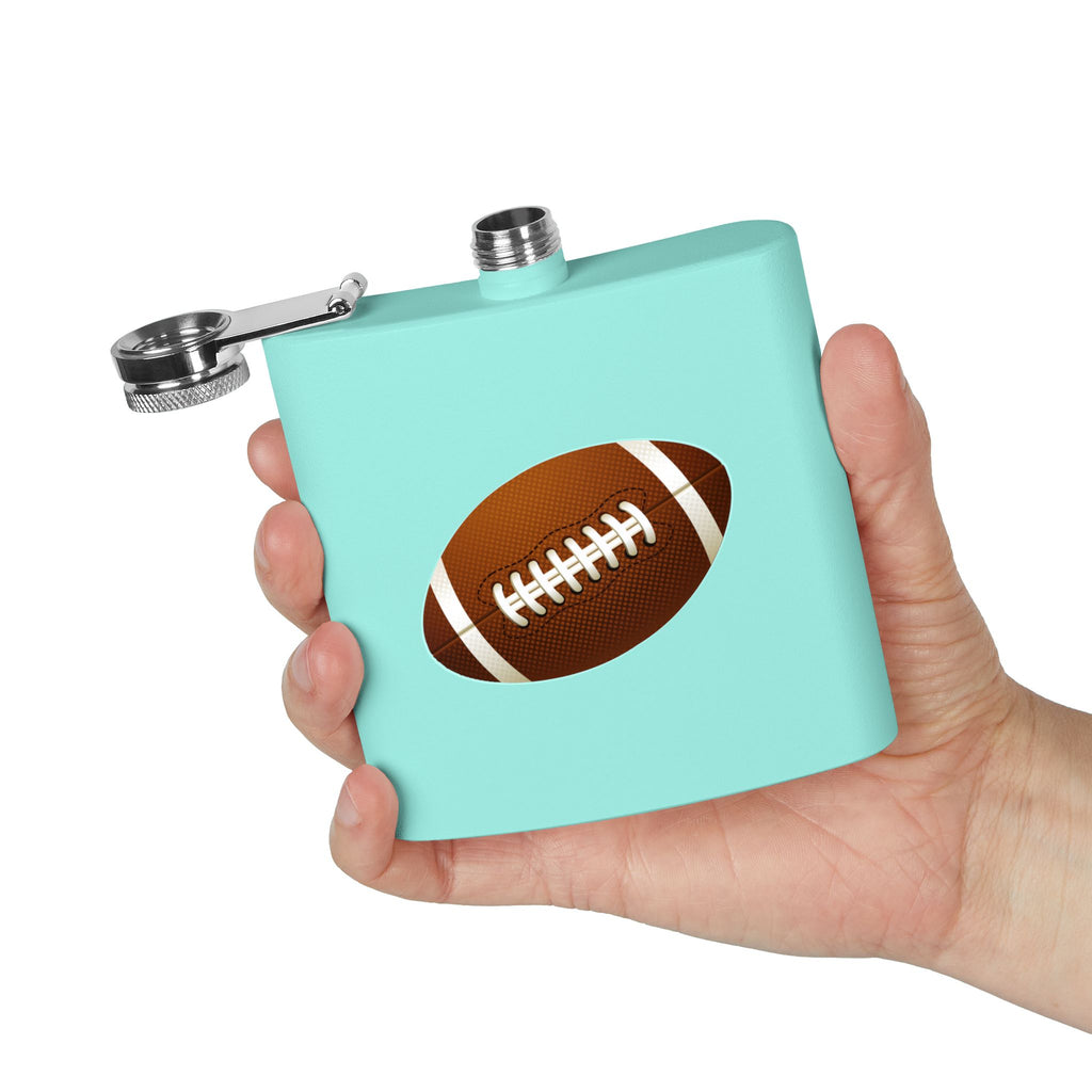 Football Stainless Steel Flask, 6oz