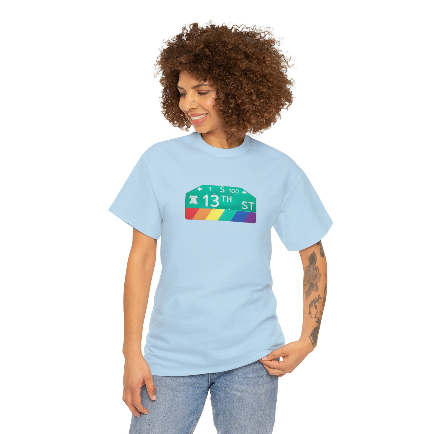 Philly Gayborhood Street Sign Cotton Tee