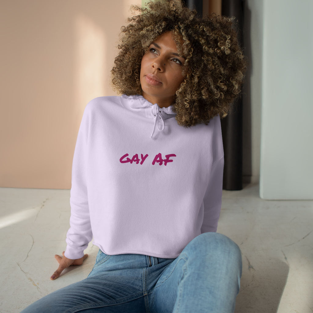 Gay AF Crop Hoodie