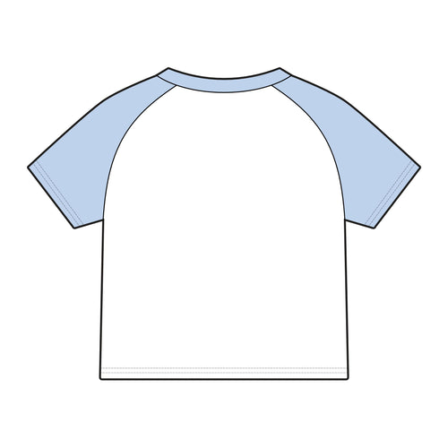 13th St Sign Women's Micro Rib Raglan Baby Tee