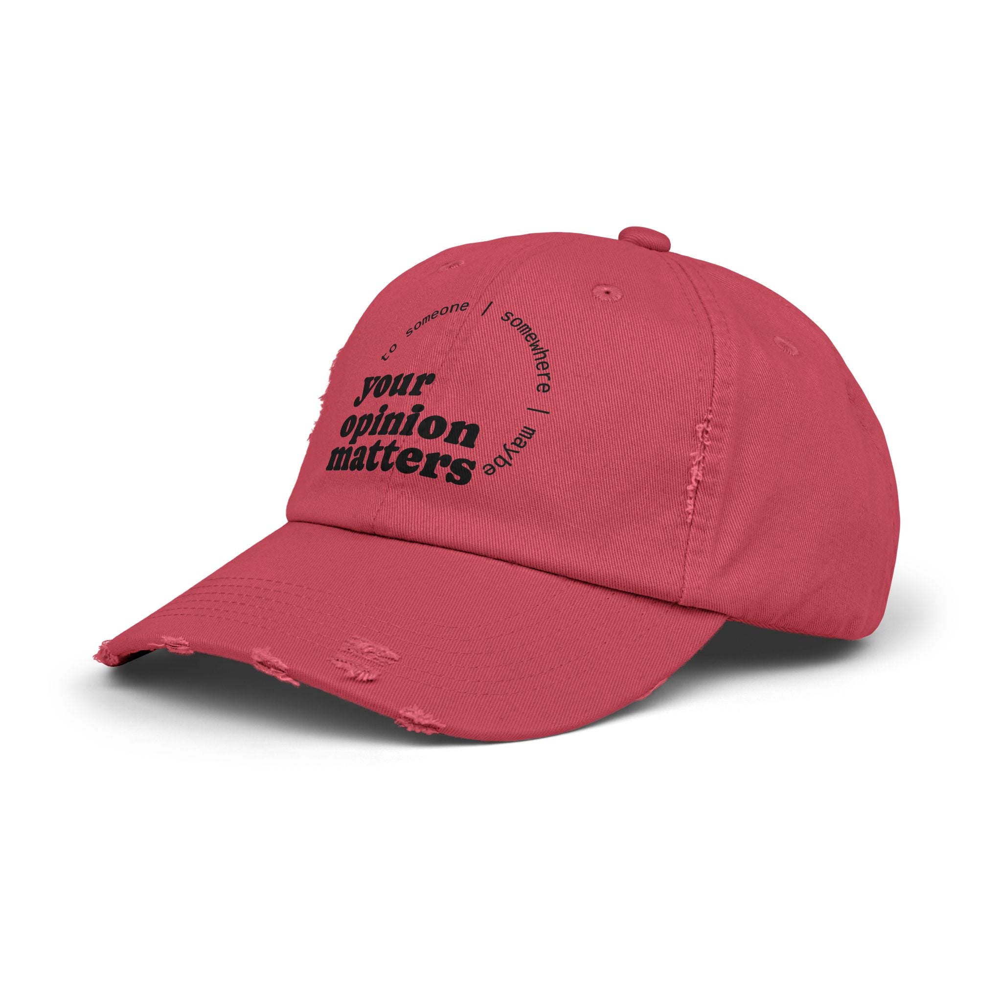 Your Opinion ... Distressed Design Cap