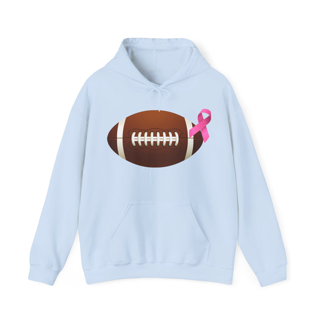 Breast Cancer Football Heavy Blend™ Hoodie
