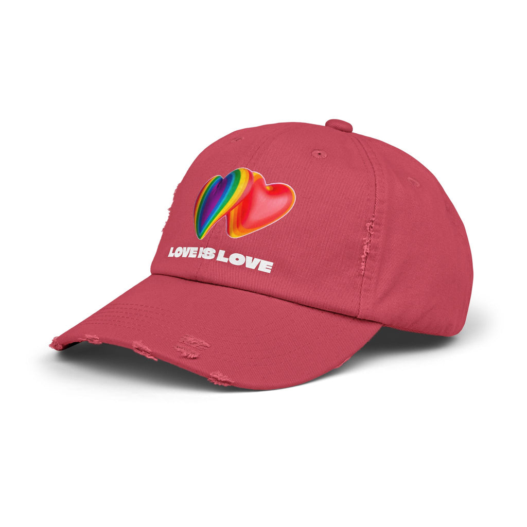 Love is Love Hearts Distressed Design