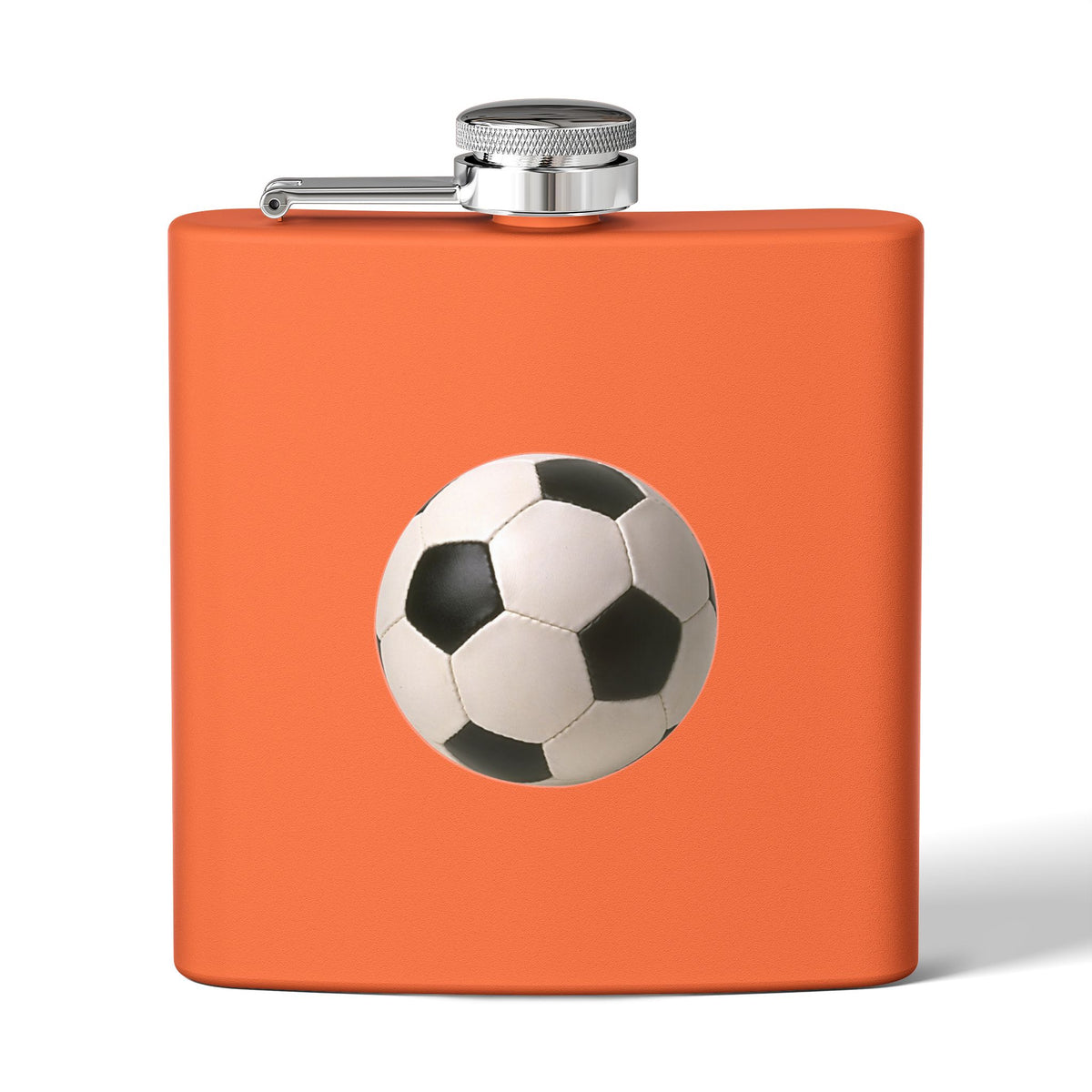 Soccer Stainless Steel Flask, 6oz