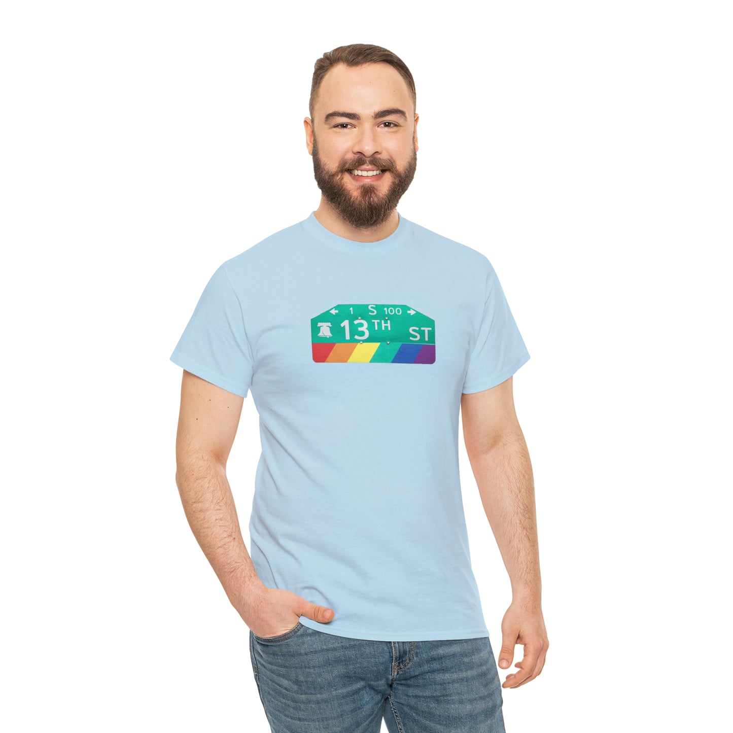 Philly Gayborhood Street Sign Cotton Tee
