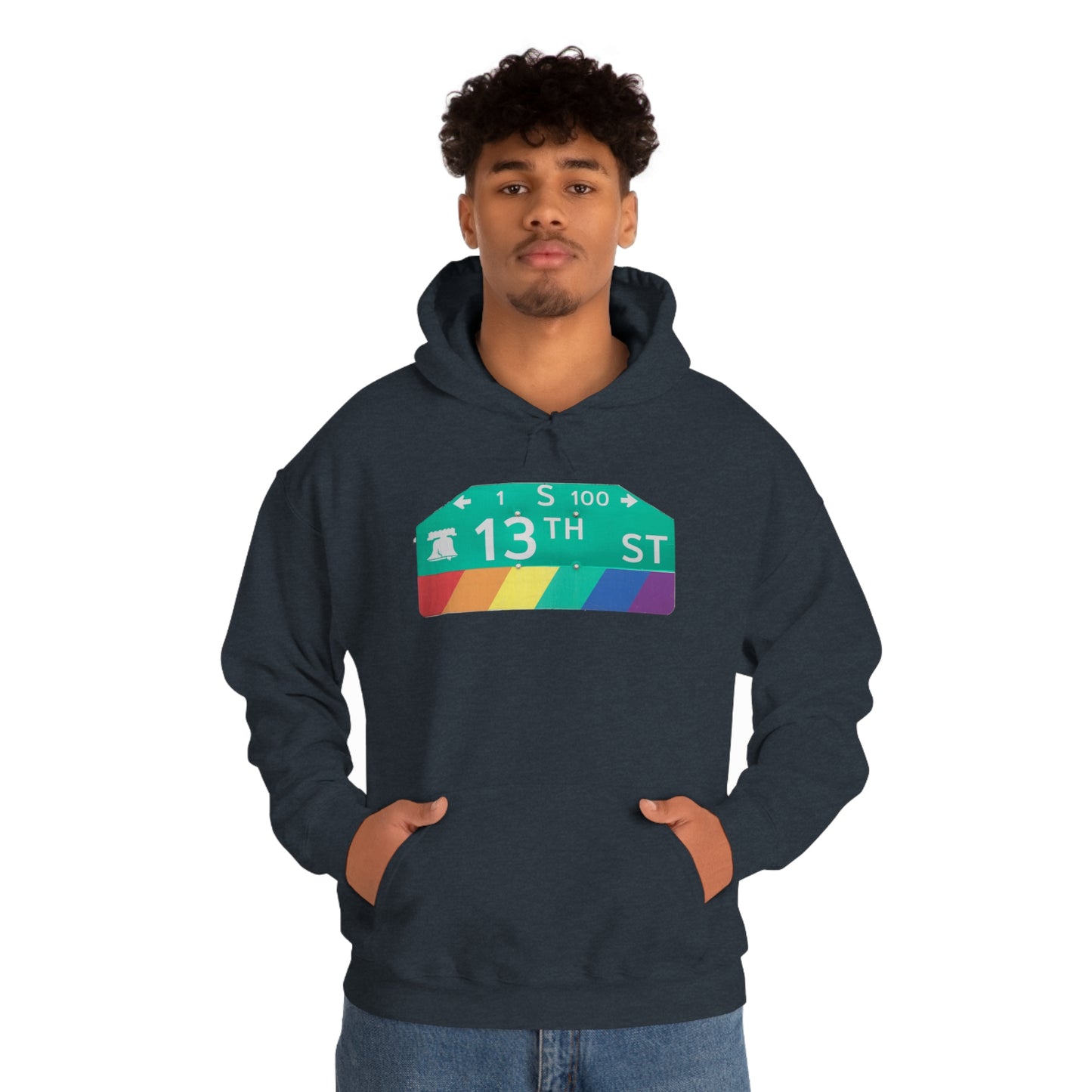 Philly Gayborhood Street Sign Hoodie