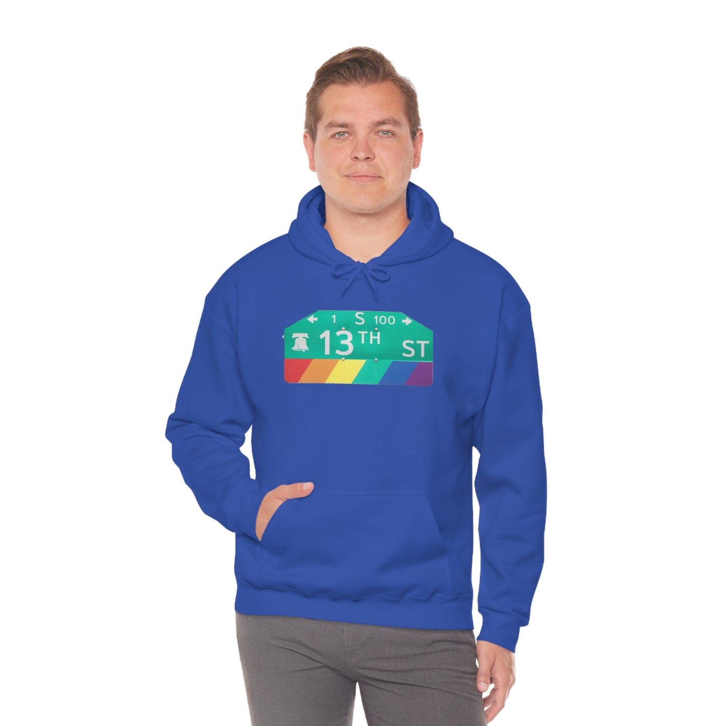 Philly Gayborhood Street Sign Hoodie