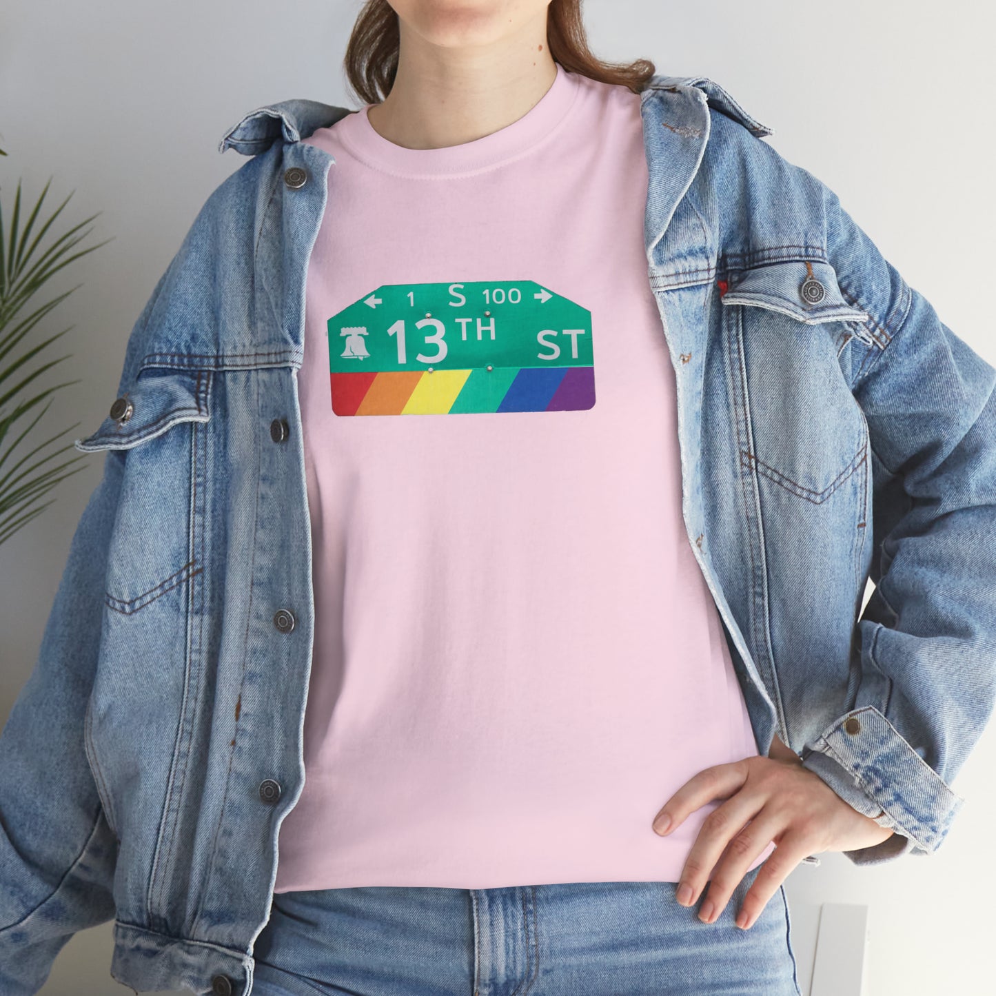 Philly Gayborhood Street Sign Cotton Tee