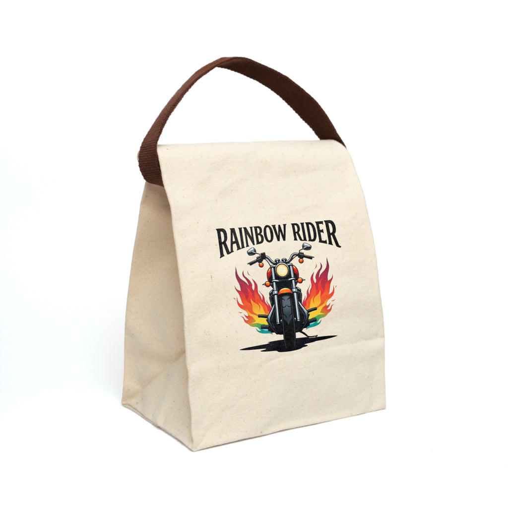 Canvas Lunch Bag Rainbow Rider