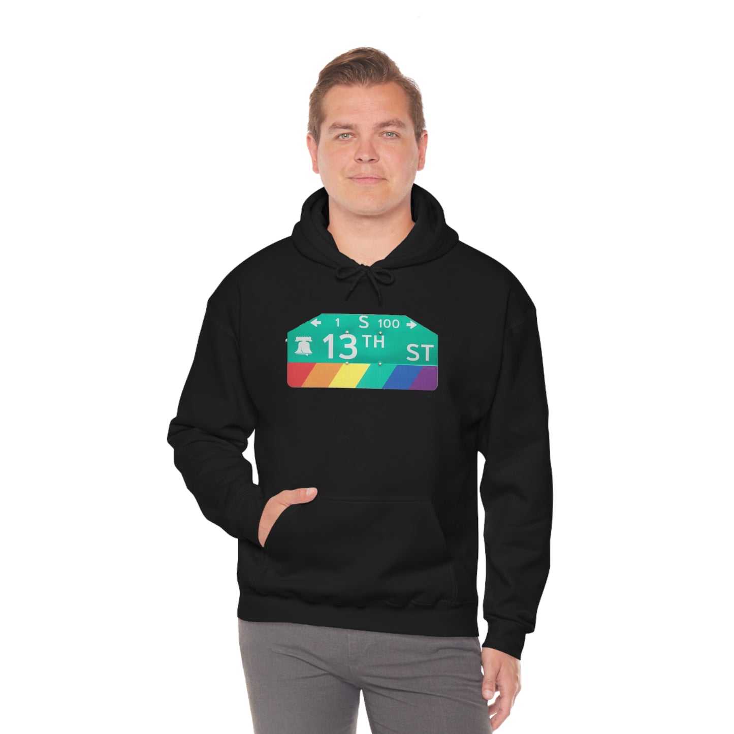 Philly Gayborhood Street Sign Hoodie