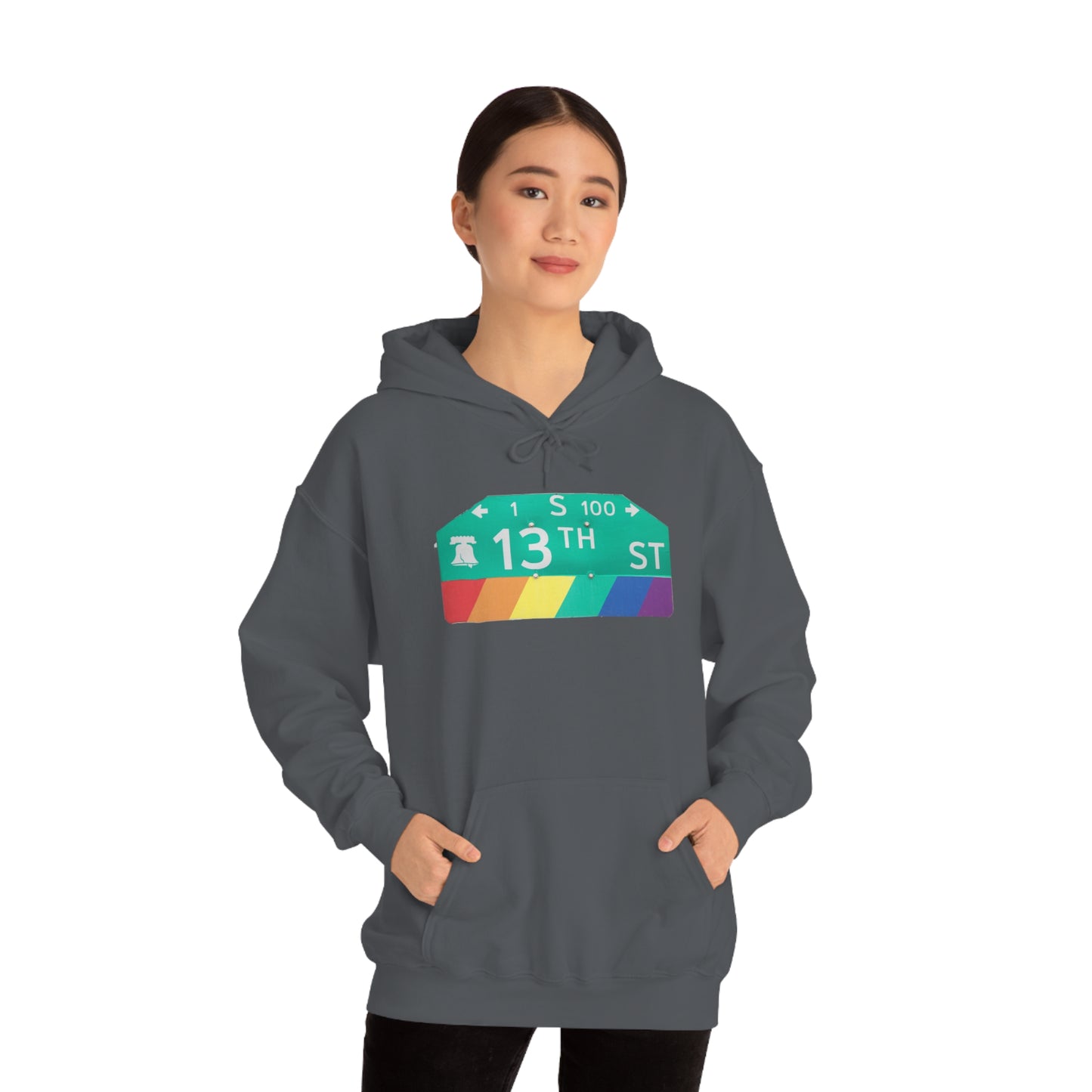 Philly Gayborhood Street Sign Hoodie