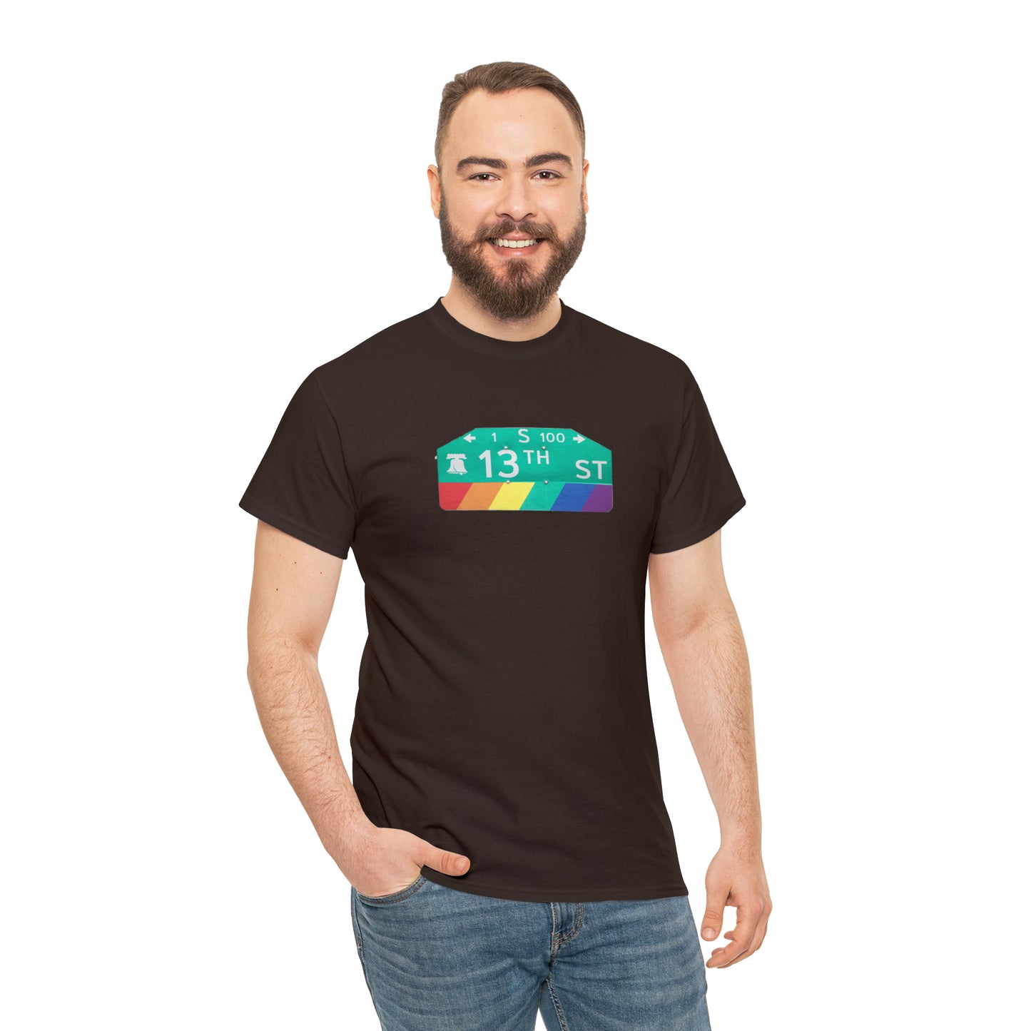 Philly Gayborhood Street Sign Cotton Tee