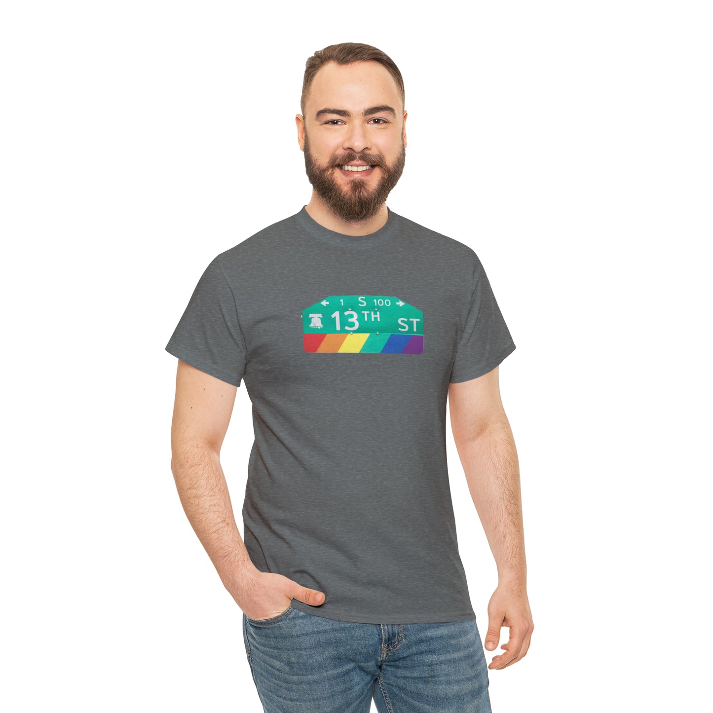 Philly Gayborhood Street Sign Cotton Tee
