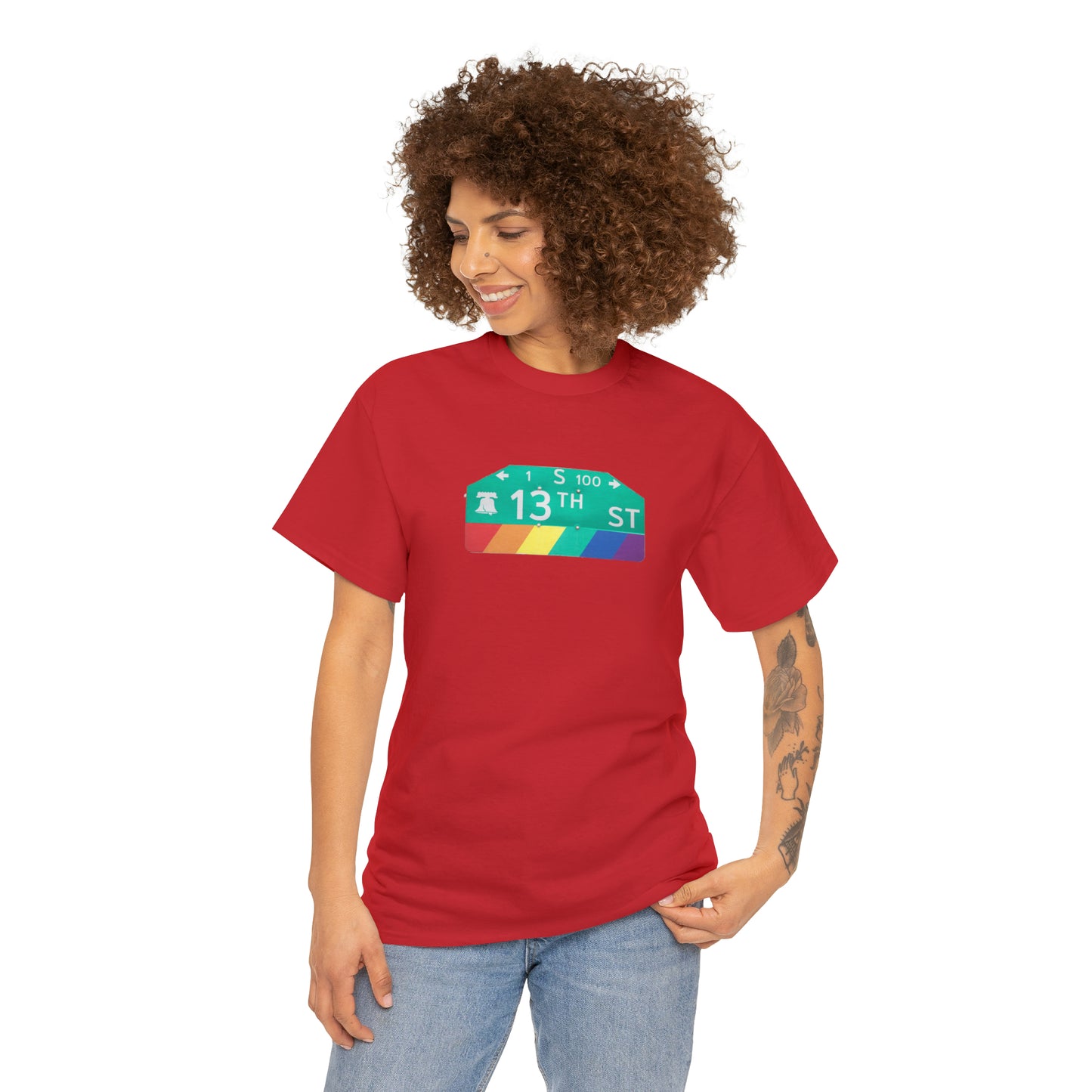 Philly Gayborhood Street Sign Cotton Tee