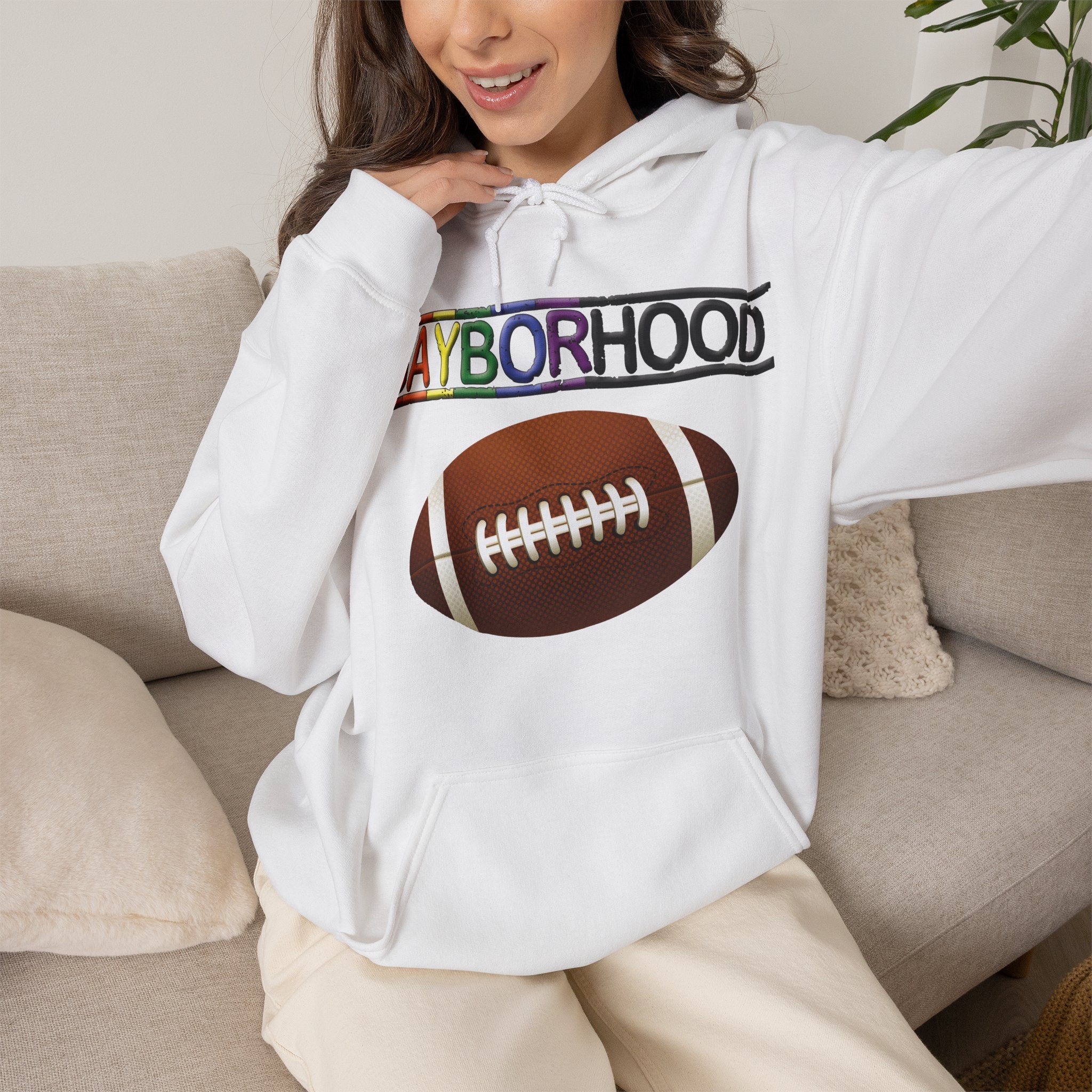 Gayborhood Football Heavy Blend™ Hoodie