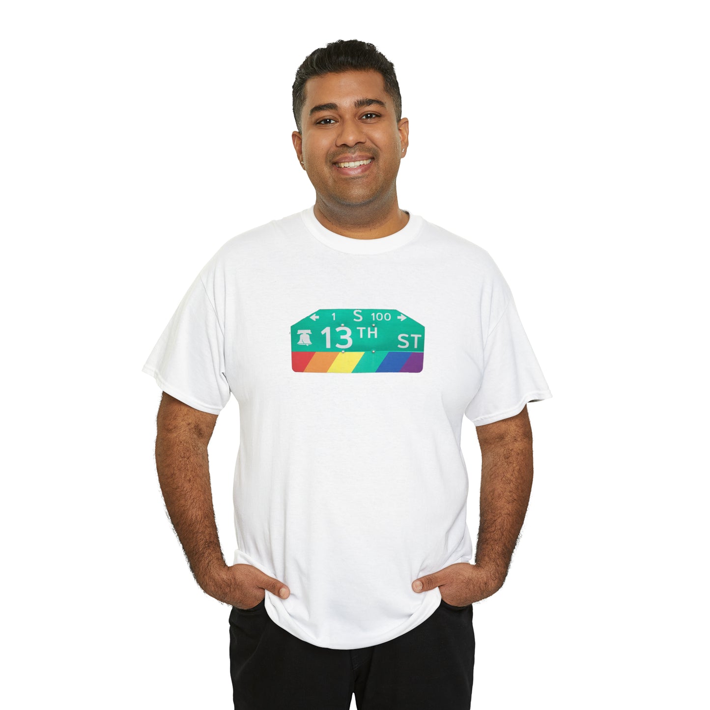 Philly Gayborhood Street Sign Cotton Tee