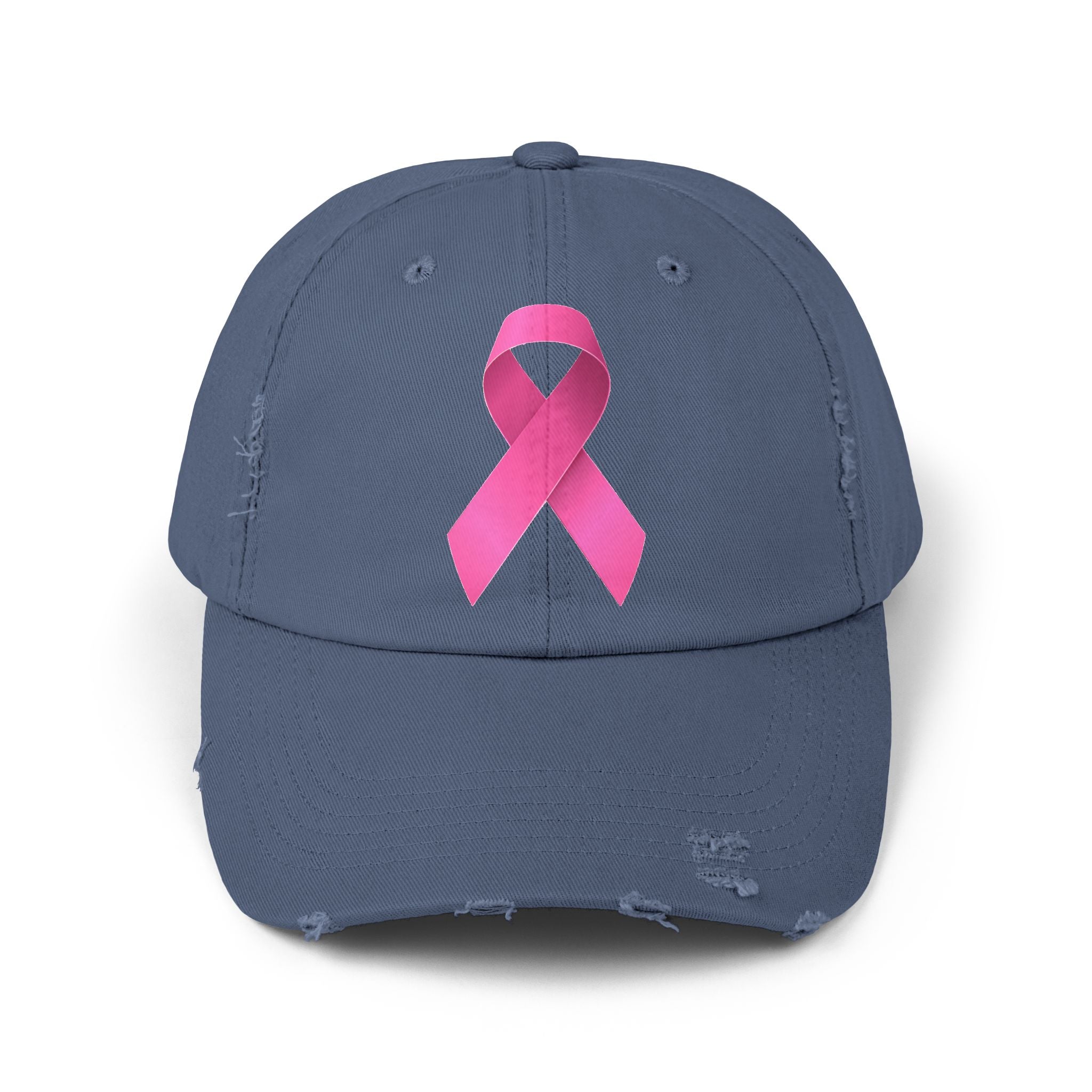 Breast Cancer Distressed Hat
