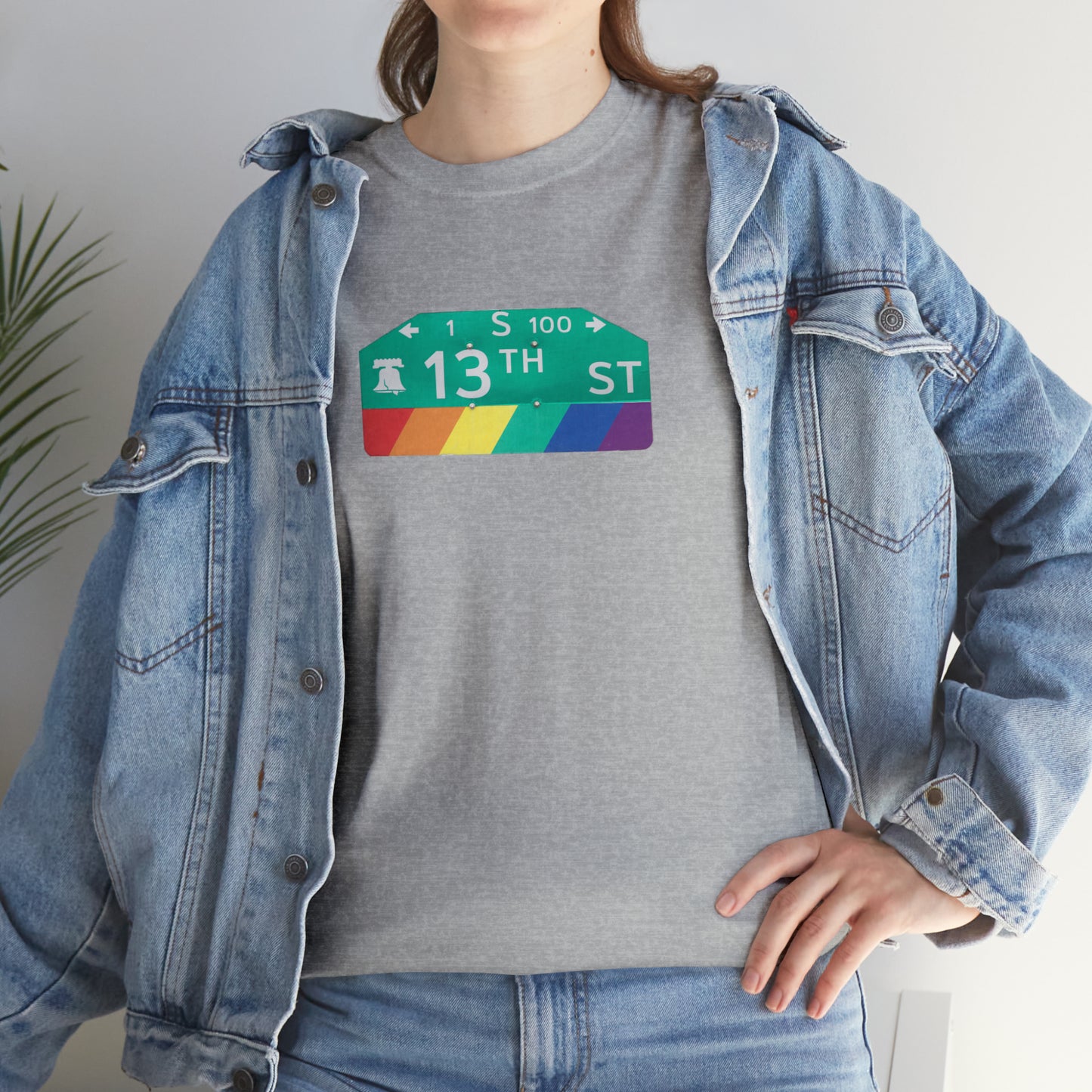 Philly Gayborhood Street Sign Cotton Tee