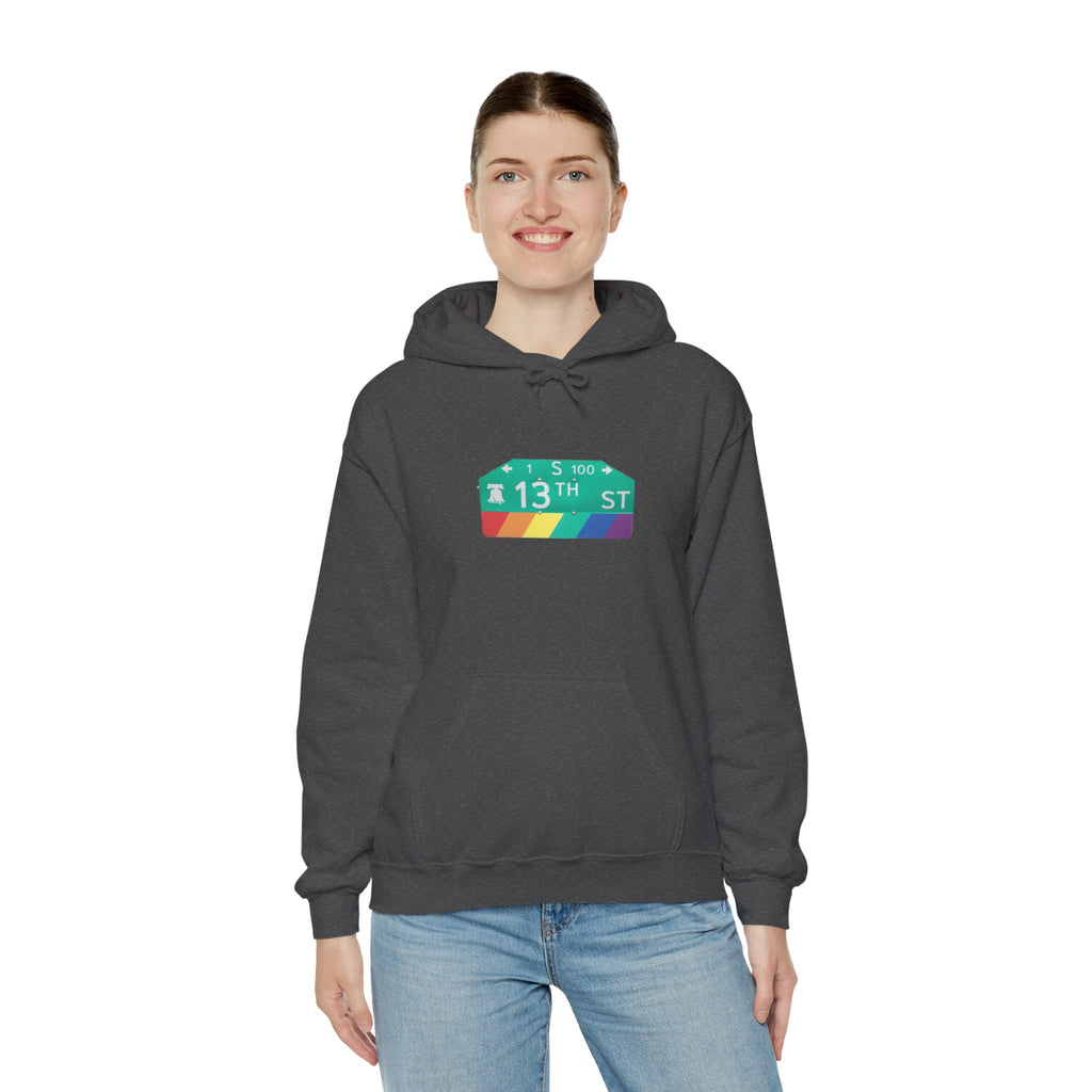 Philly Gayborhood Street Sign  Hoodie