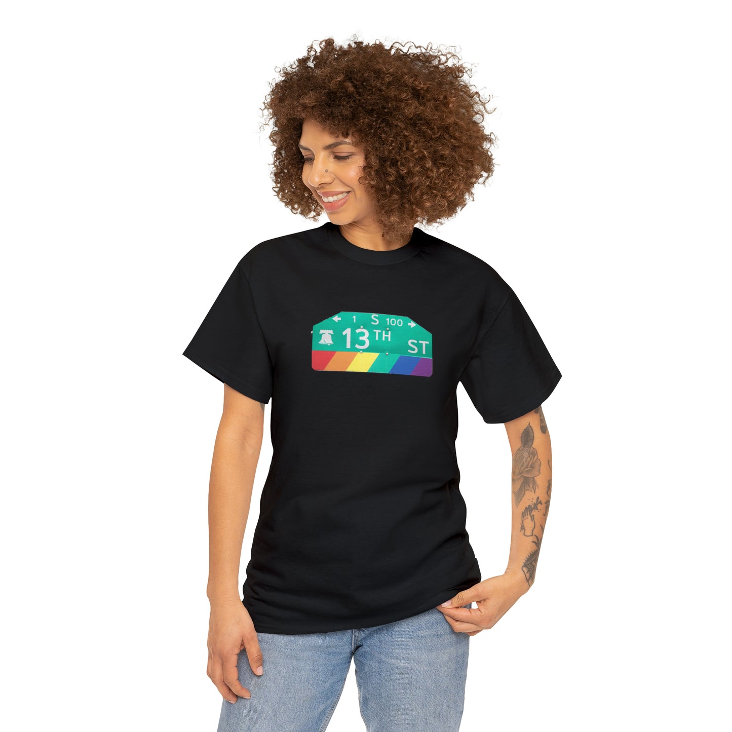 Philly Gayborhood Street Sign Cotton Tee