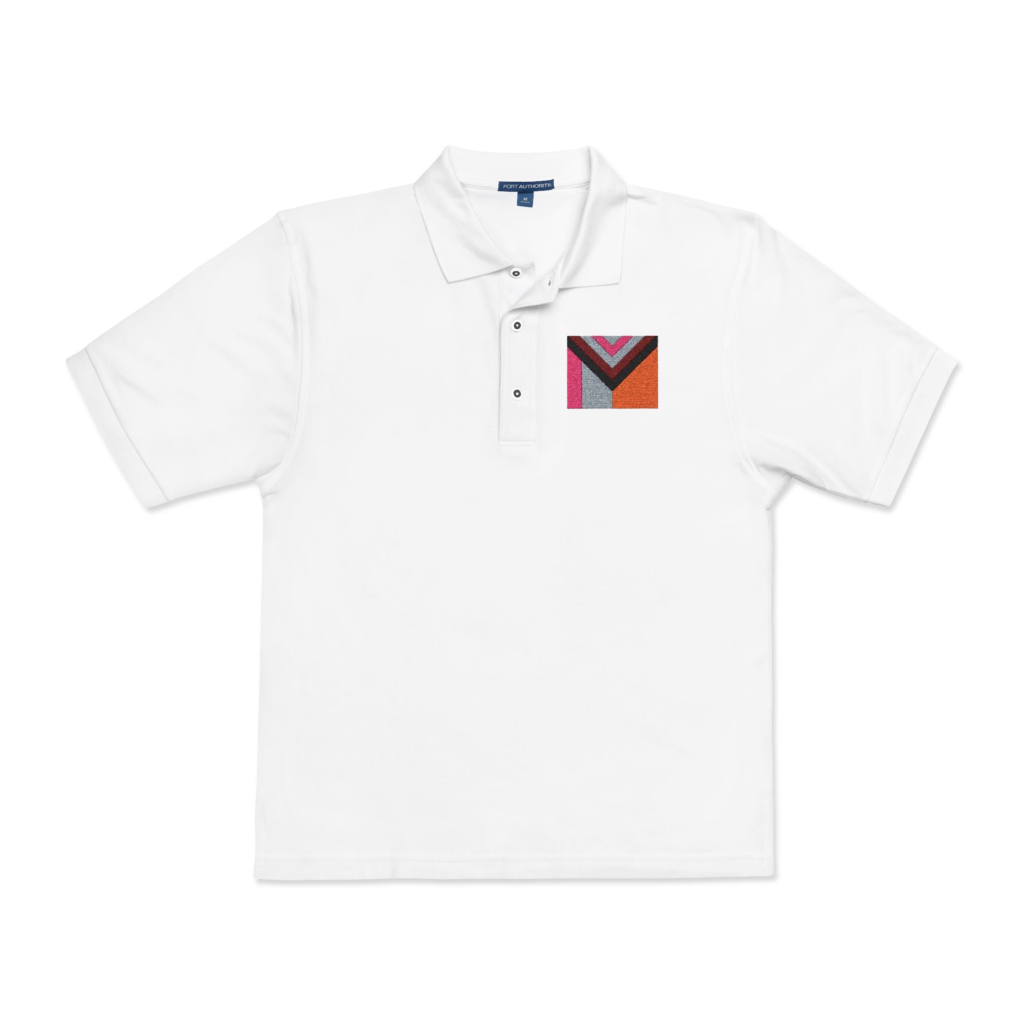 Polo Shirt Philly Inspired Pride Flag Embroidery