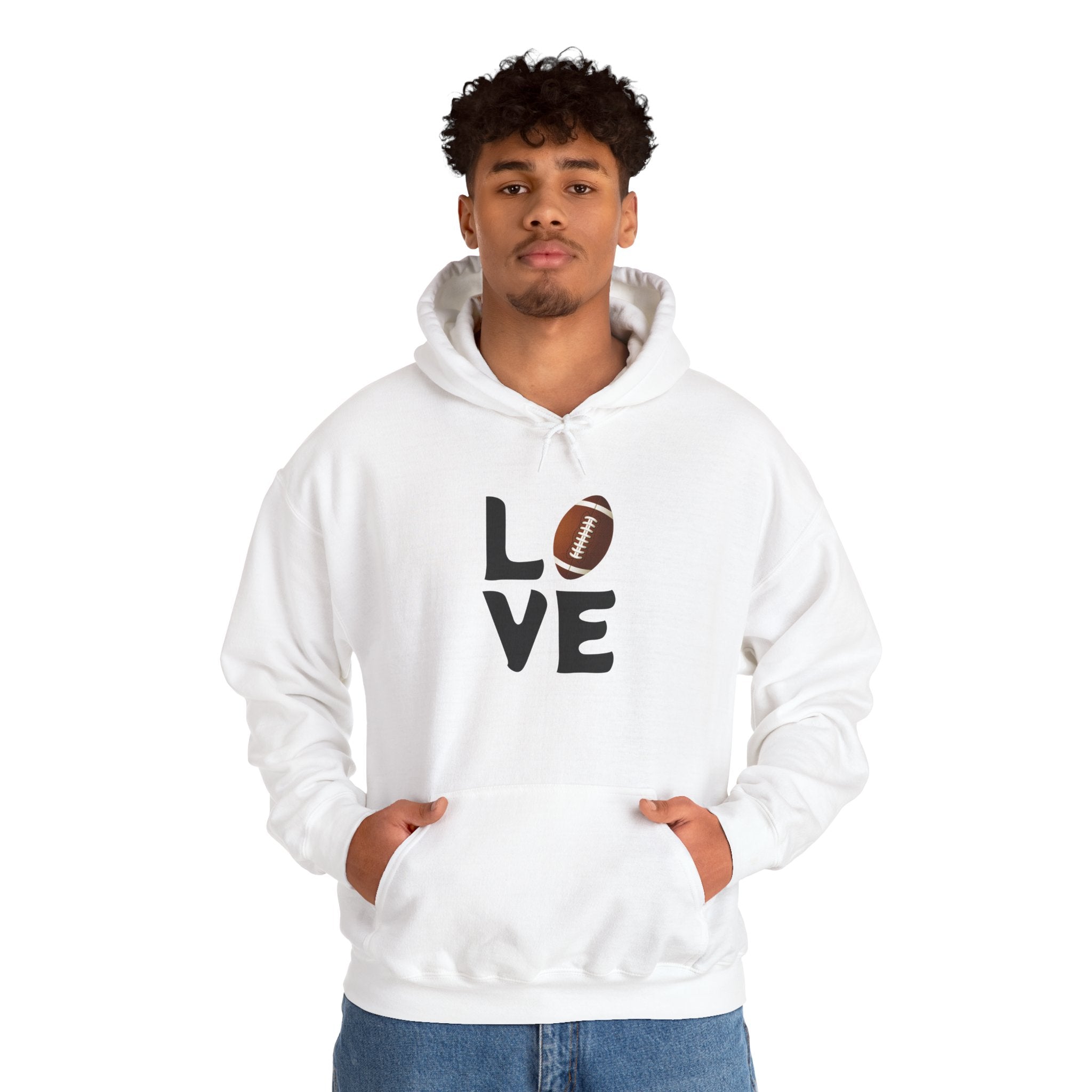 LOVE Football Heavy Blend™ Hoodie