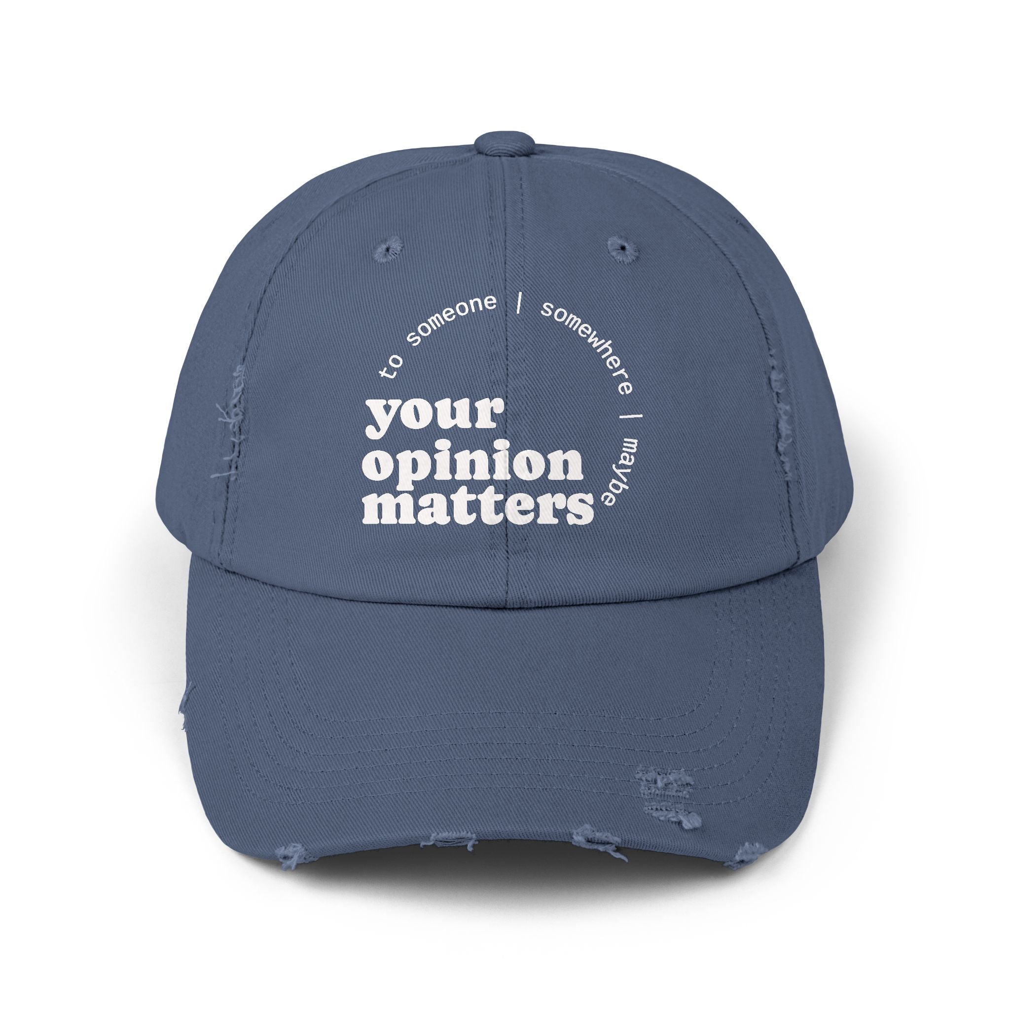 Your Opinion ... Distressed Design Cap