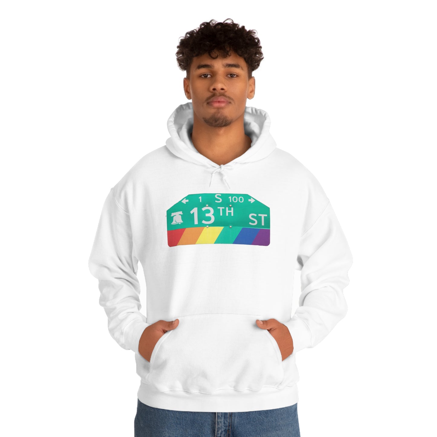 Philly Gayborhood Street Sign Hoodie