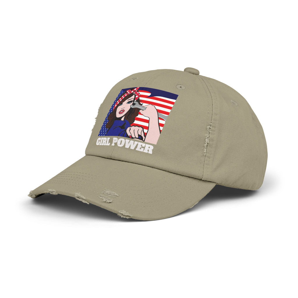 Girl Power Distressed Cap
