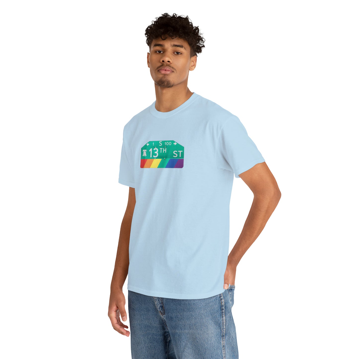 Philly Gayborhood Street Sign Cotton Tee