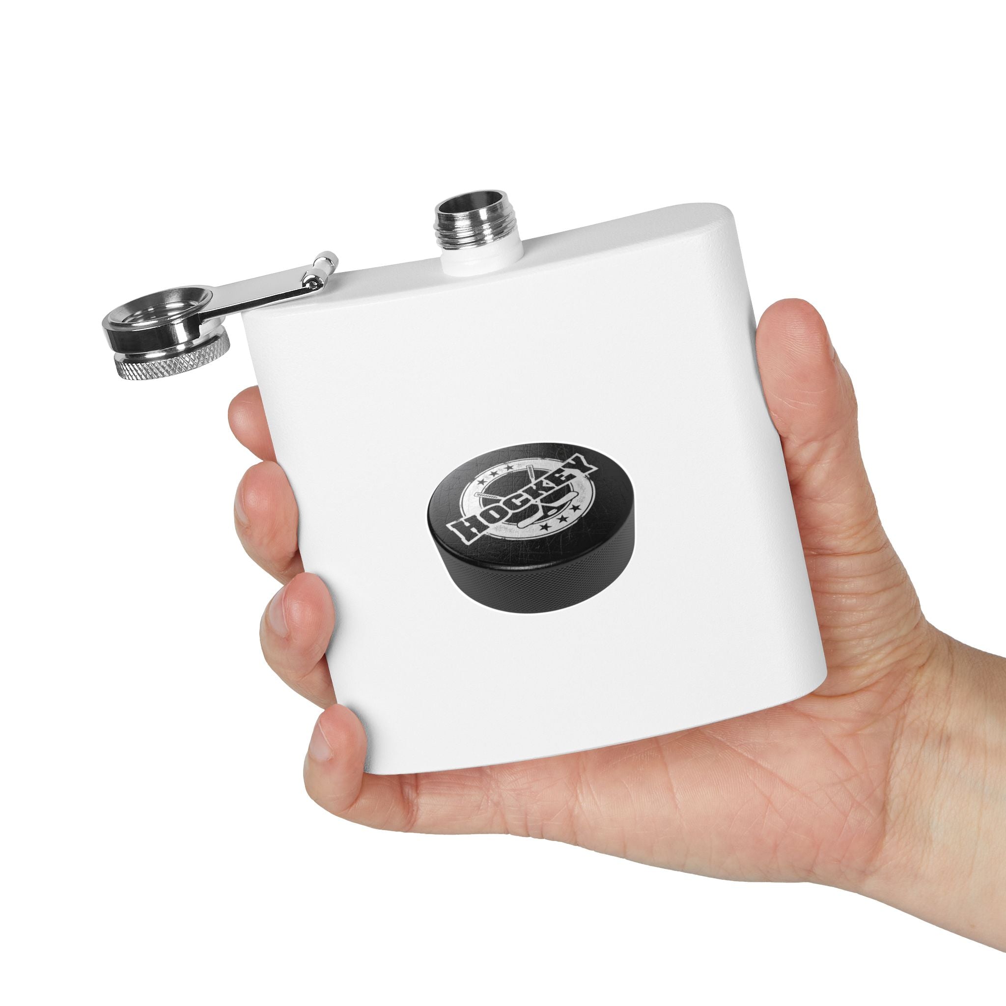 Hockeyl Stainless Steel Flask, 6oz