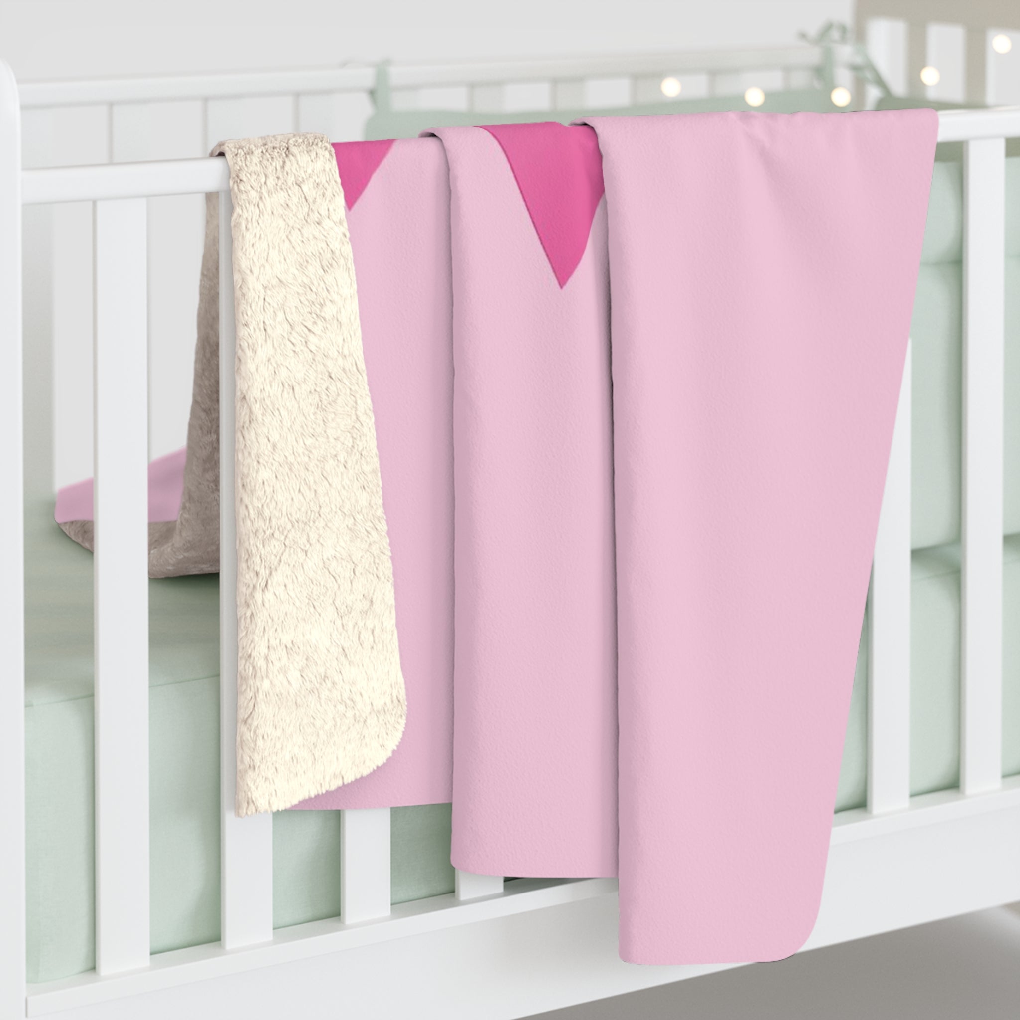 Pink Ribbon Sherpa Fleece Blanket