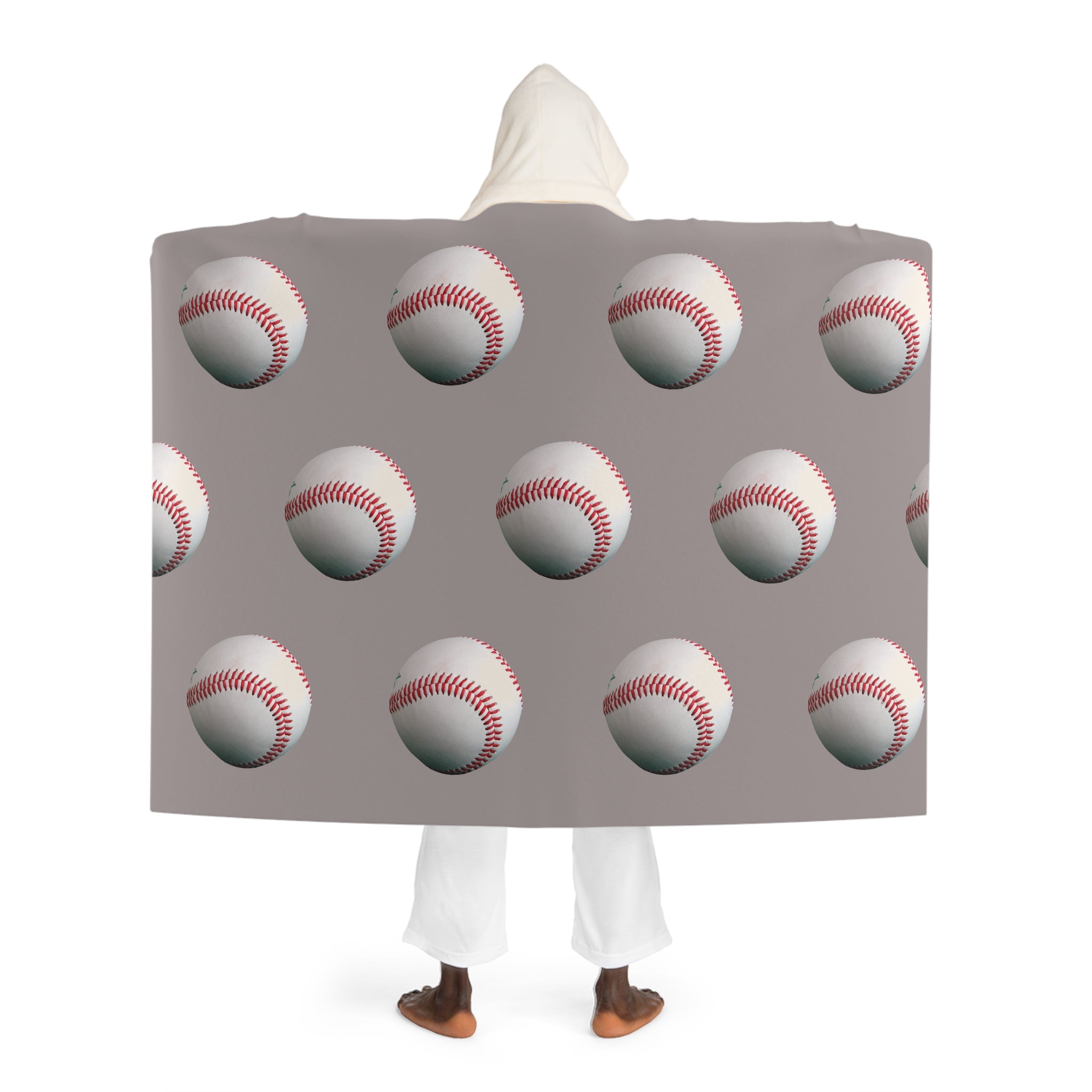 Baseball Hooded Sherpa Blanket