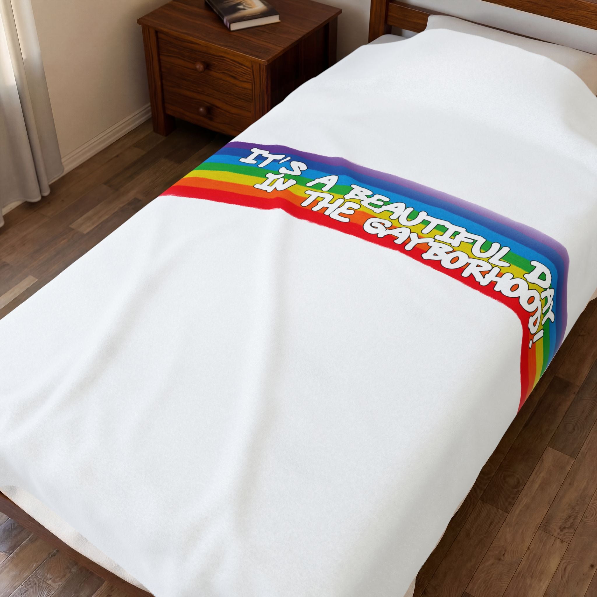 Beautiful Day Velveteen Plush Blanket