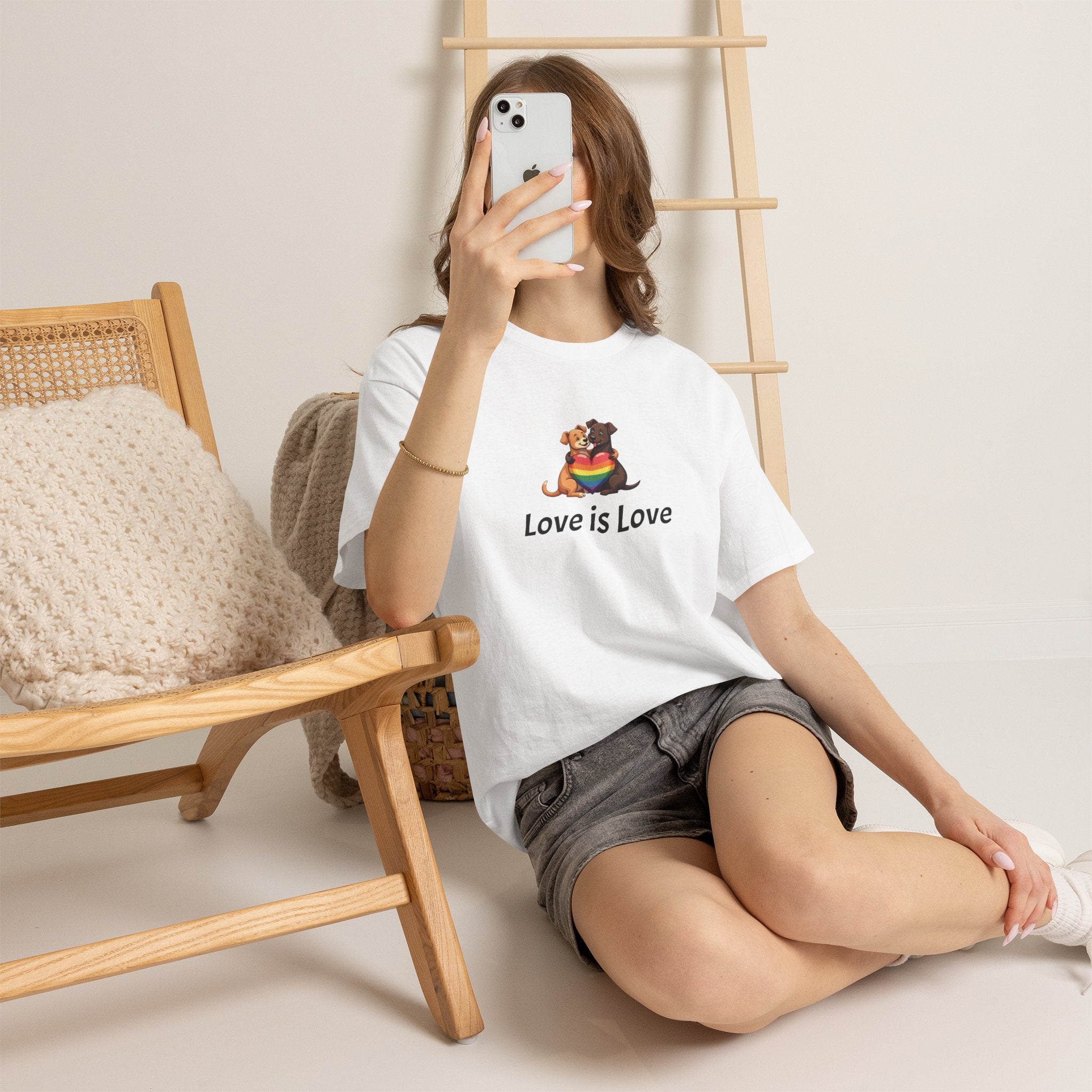 Puppy Love is Love Heavy Cotton Tee