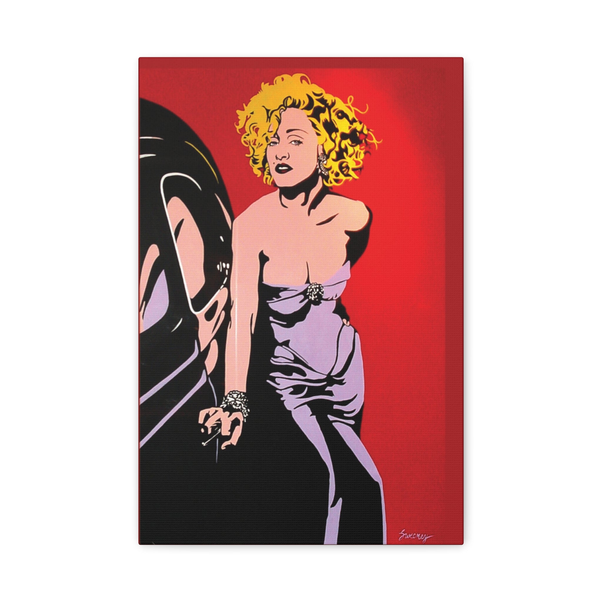 Sisters Nightclub Philly Artwork Madonna Matte Canvas