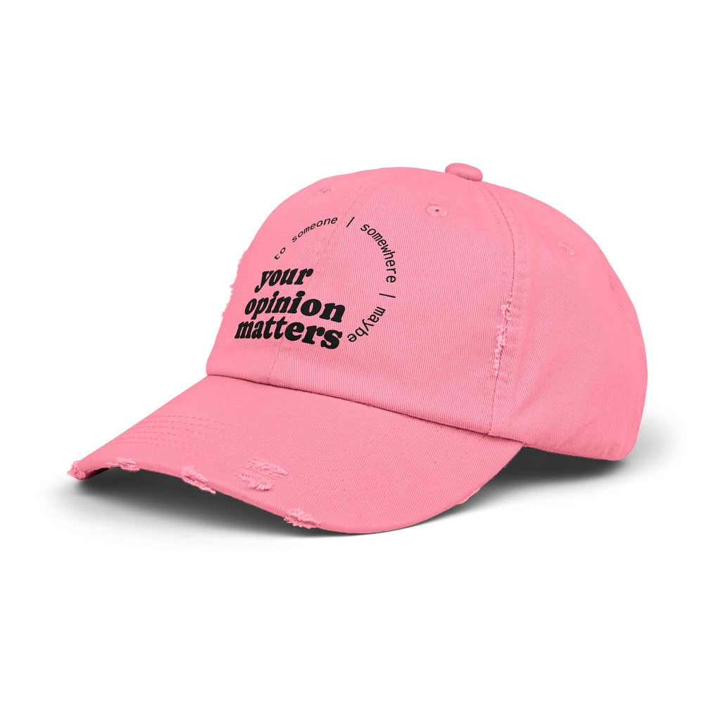 Your Opinion ... Distressed Design Cap