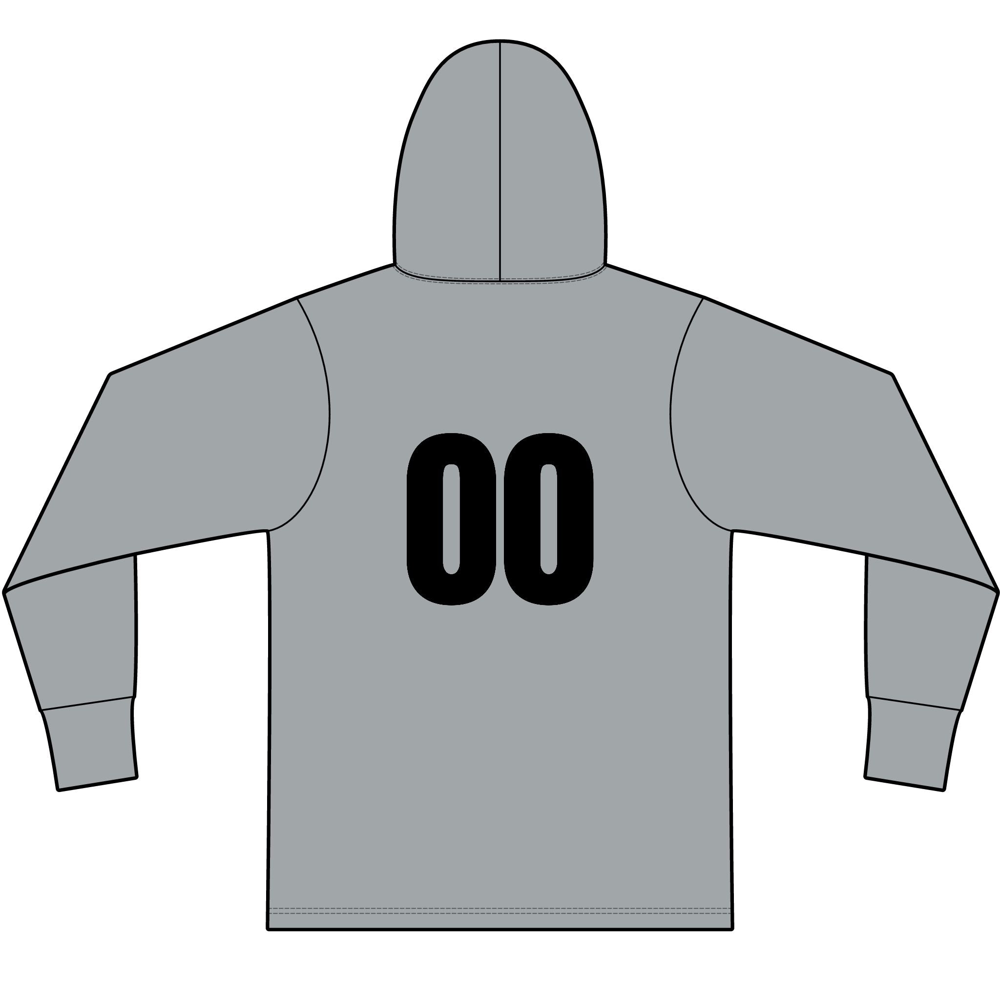 Football Long Sleeve Hooded T-Shirt