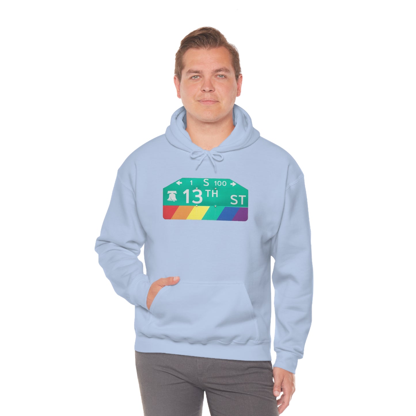 Philly Gayborhood Street Sign Hoodie