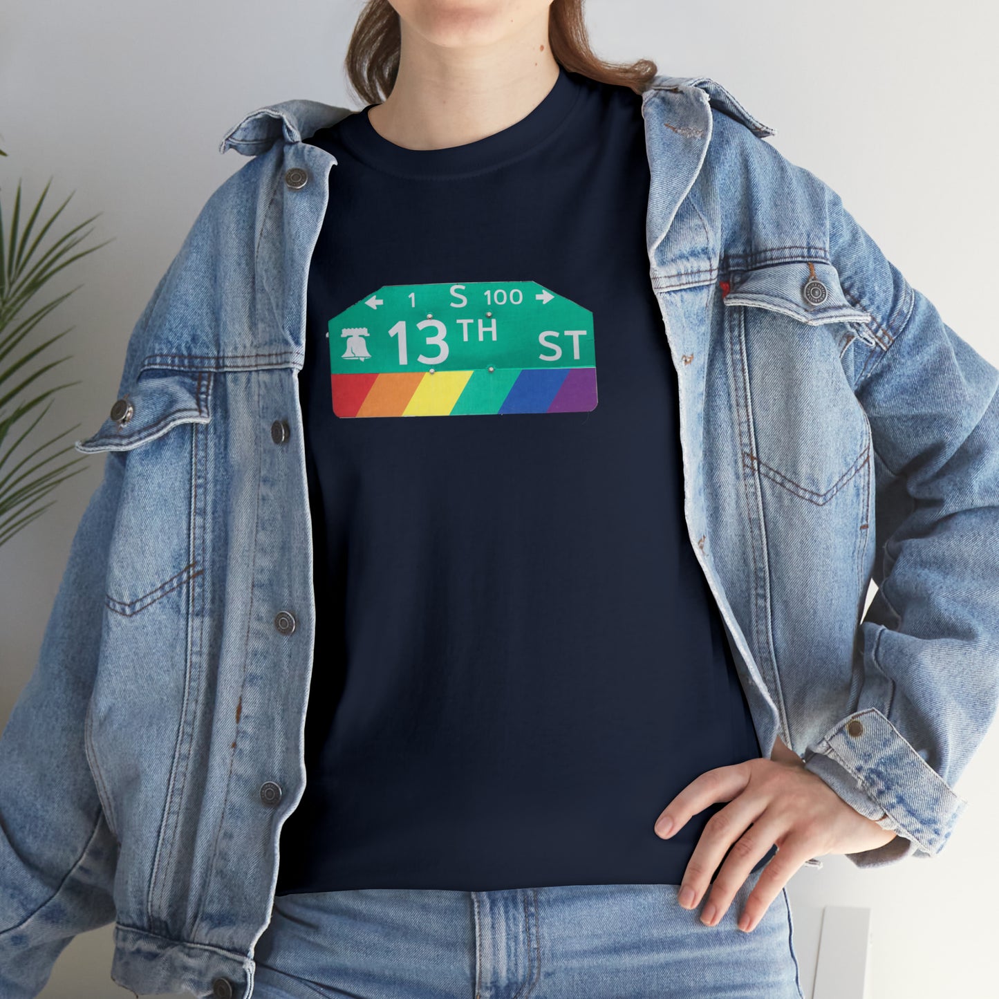 Philly Gayborhood Street Sign Cotton Tee