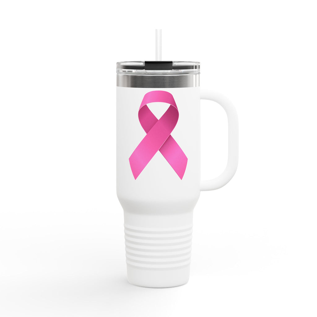 Pink Ribbon Insulated Travel Mug, 40oz